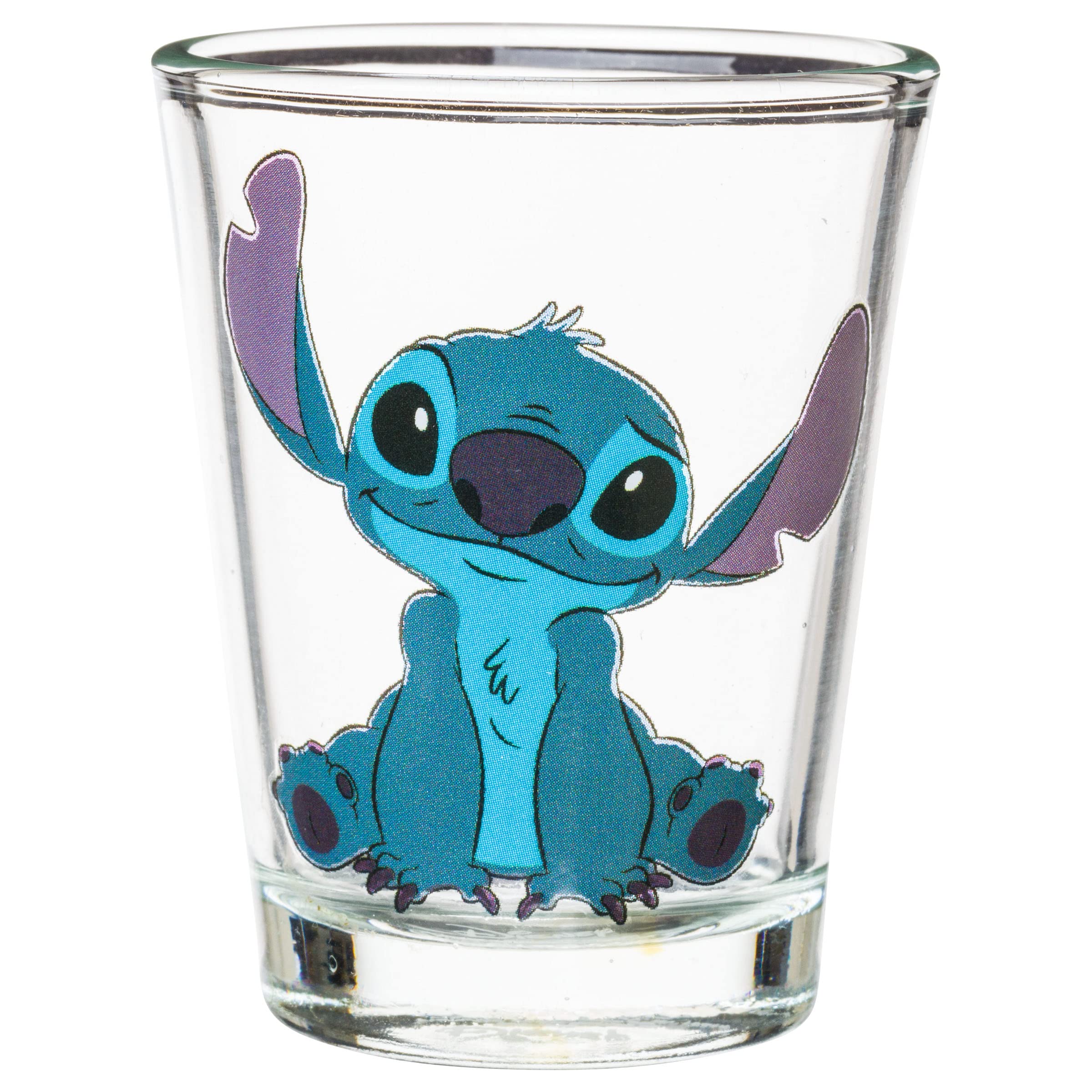 Silver Buffalo Disney Lilo And Stitch Cute Poses 4 Pack Mini Glasses, 1.5 Ounces