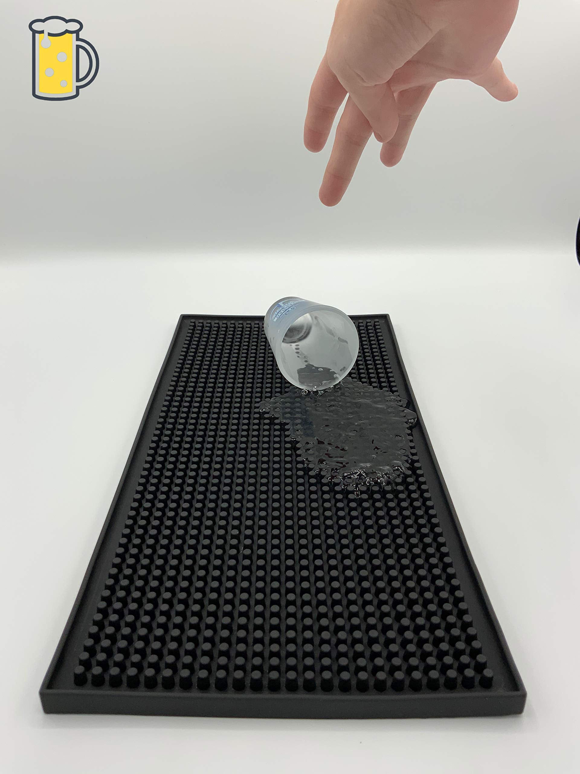 Bar Mat 6X12 For Cocktails And Coffee Bar Perfect Dish Drying Mat (1) - Professional Bar Spill Mat Perfect Barware For Bar Set -