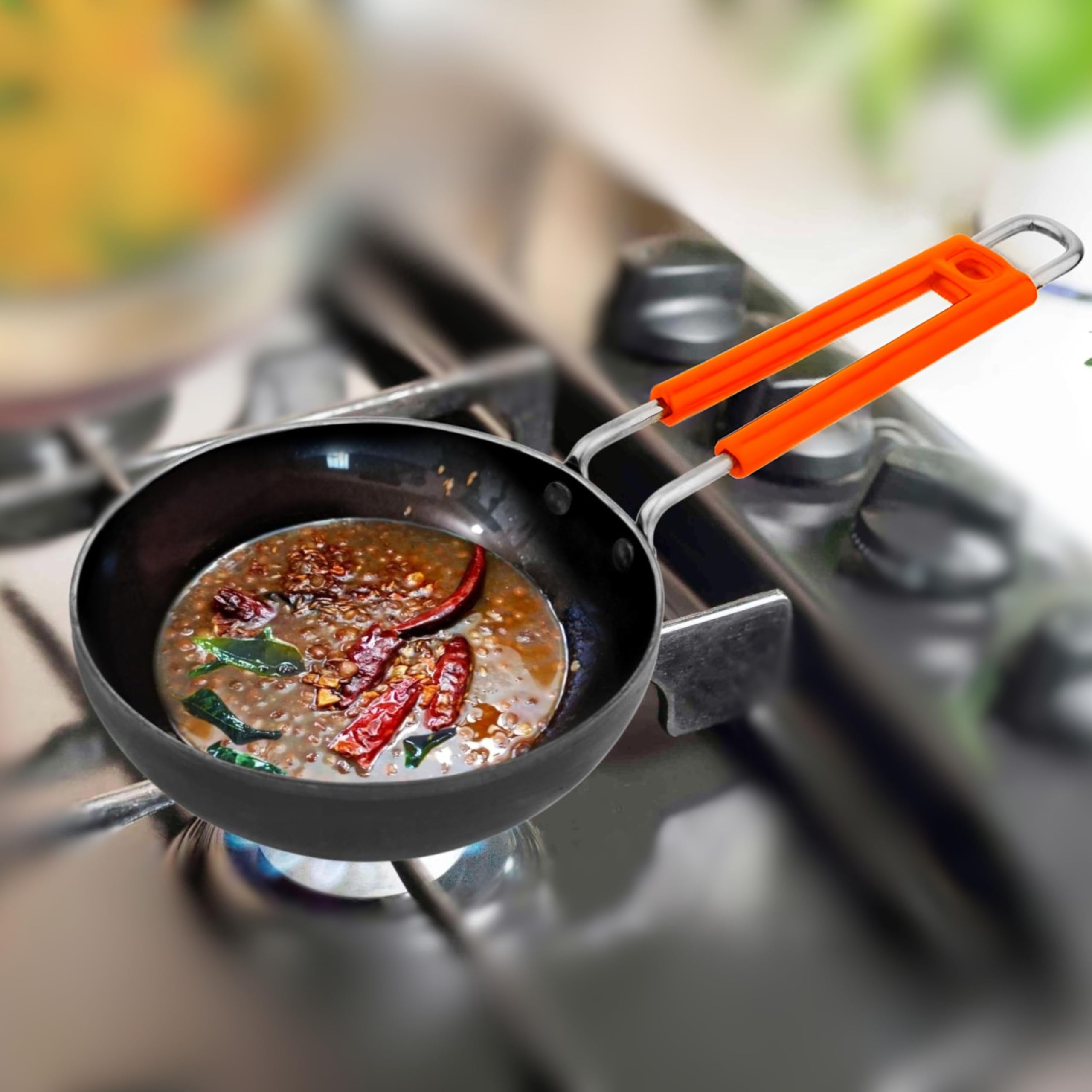 Heatnest Iron Tadka Pan  Natural Non Stick Tadka Perfection