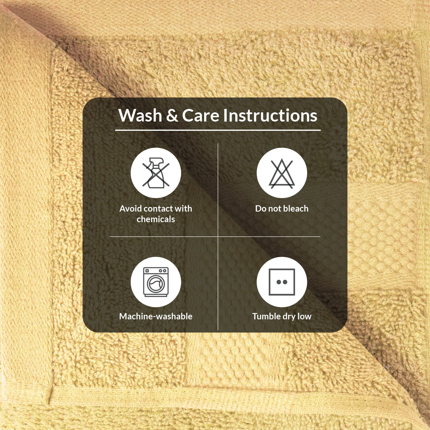 Infinitee Xclusives Premium Sand Hand Towels - Pack Of 6, 16X28 Inches Bathroom Hand Towel Set, Hotel & Spa Quality Hand Towels