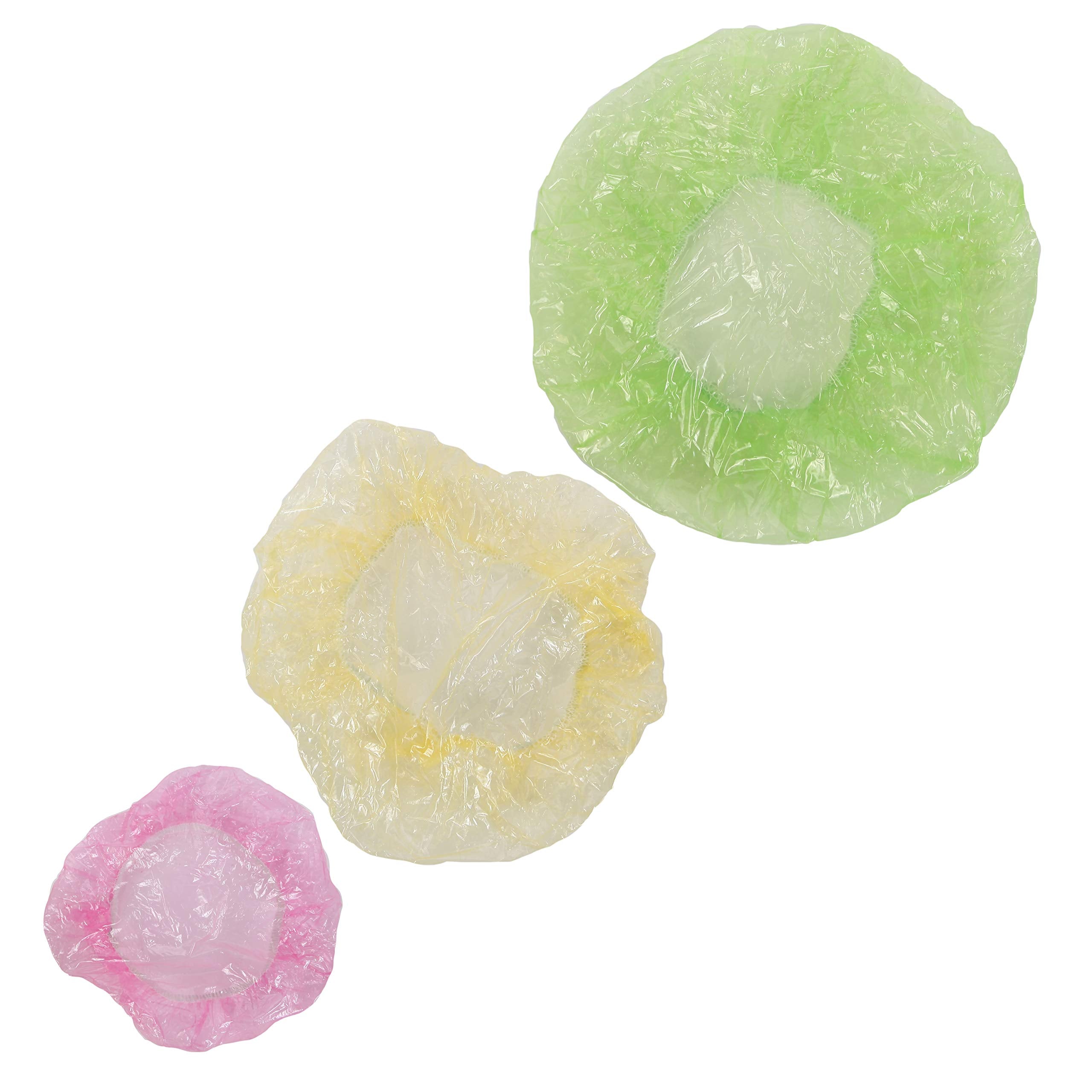 Elastic Food Covers, Plastic Kitchen Storage Lids For Meal Prep - Set Of 24