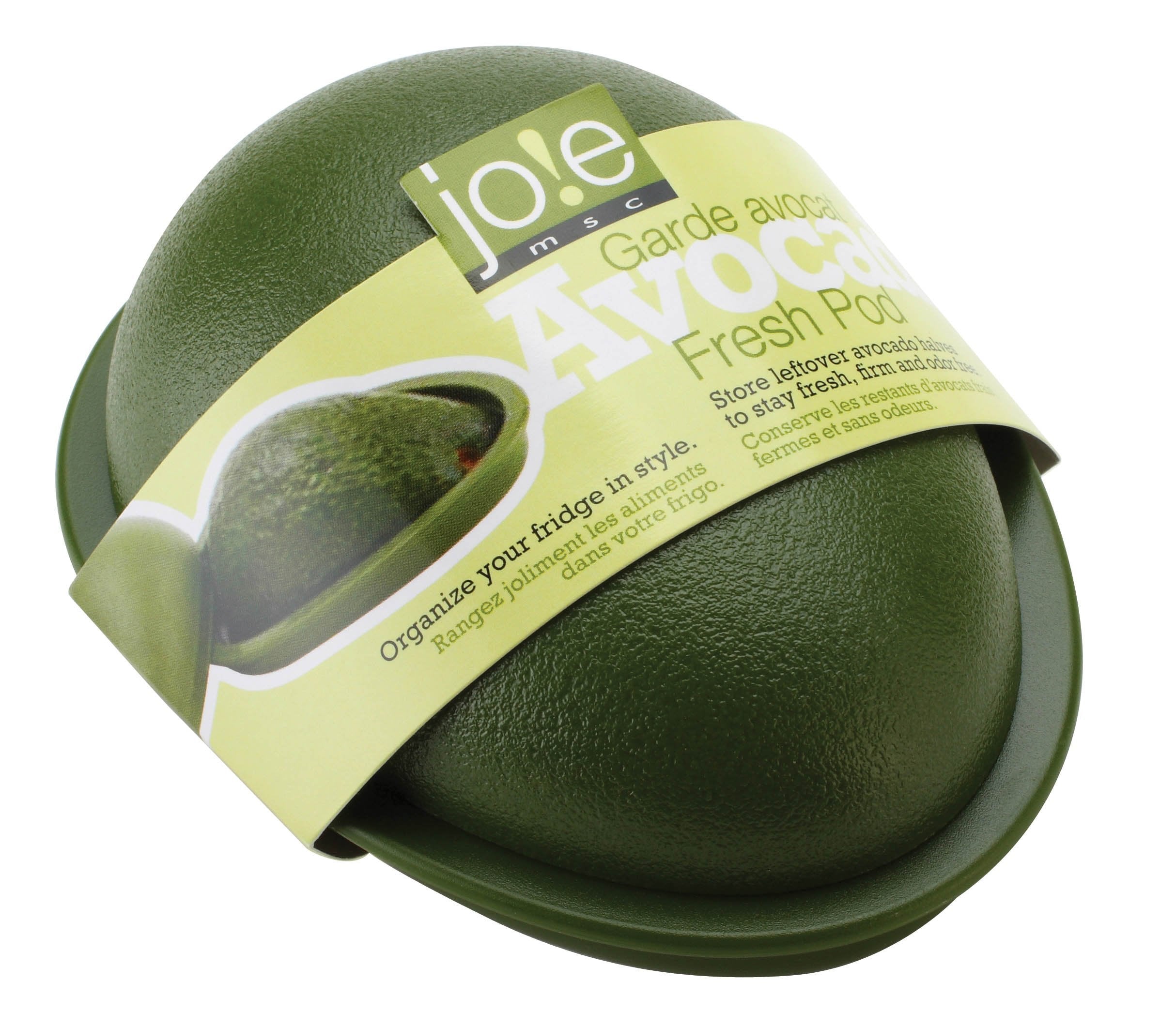 Joie Fresh Pod Avocado Storage Container, Keeps Leftover Half Flavorful and Firm in Fridge, Reusable Kitchen Gadget, BPA Free, D