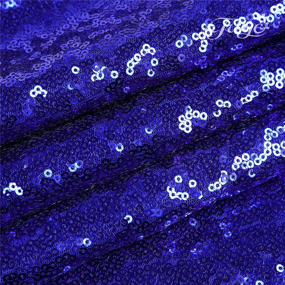 Trlyc 10 Pieces 12 by 108-Inch Royal Blue Sequin Table Runner for Wedding/Party/Christmas Day