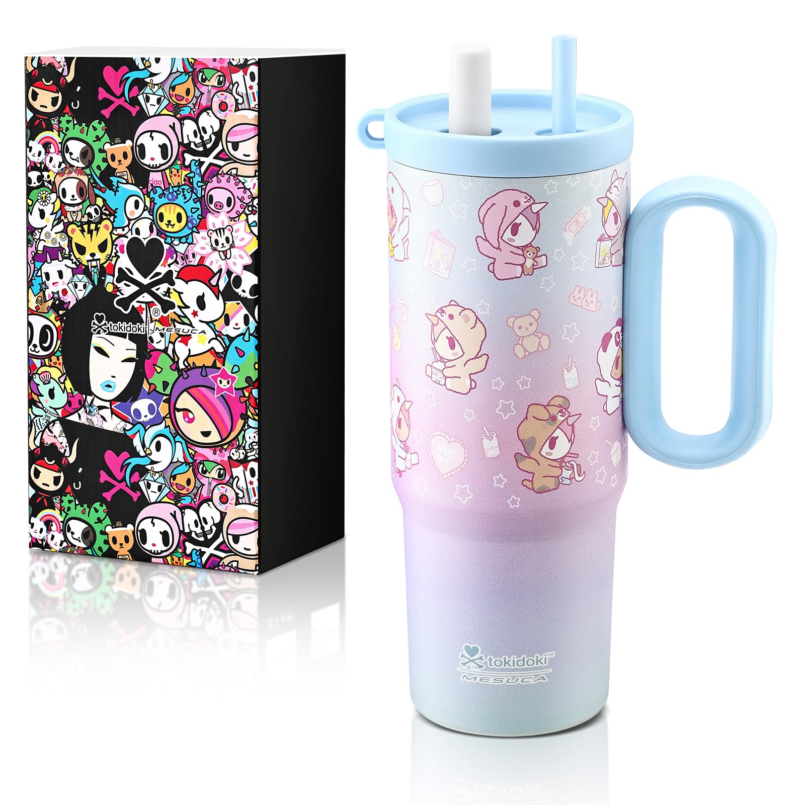 tokidoki Water Bottle, 24oz Insulated Tumbler (tokidoki cozy)