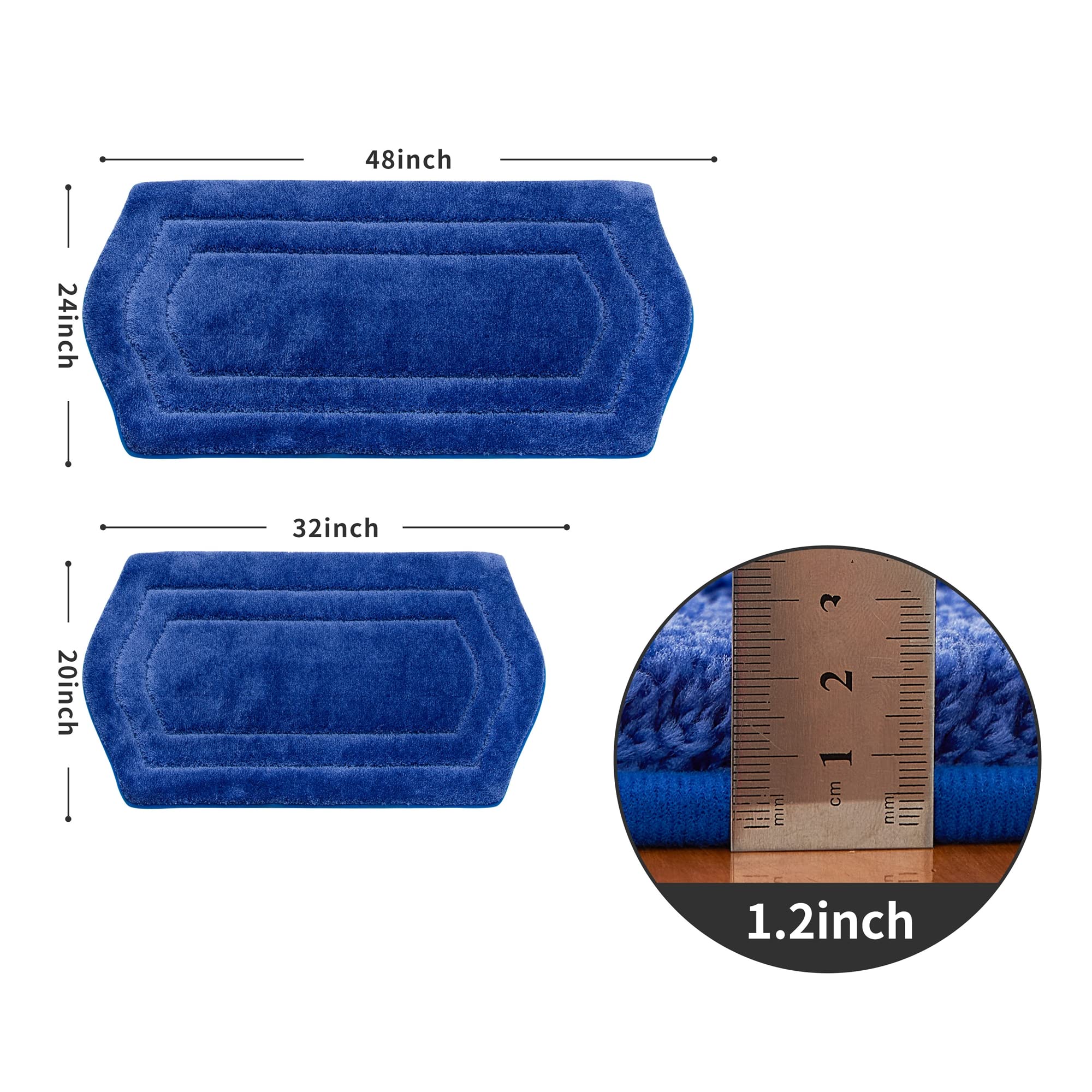 Cosy Homeer Extra Thick Bath Rugs Sets For Bathroom - Anti-Slip Bath Linen Sets Mats Soft 100% Strong Polyester Living Room Bedr