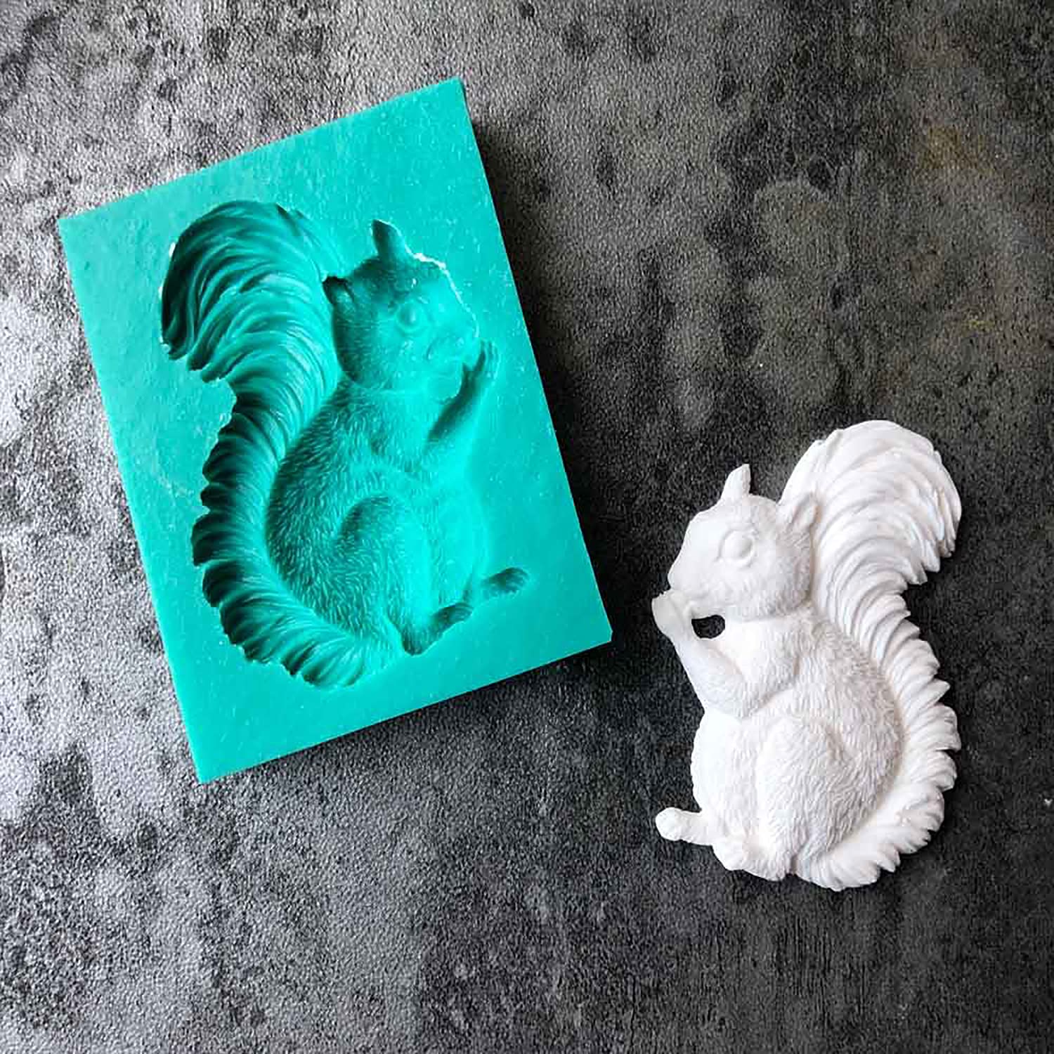 3D Animal Squirrel Silicone Mold For Diy Fondant Candy Making Chocolate Molds Lollipop Desserts Ice Cube Gum Clay Soap Biscuit P