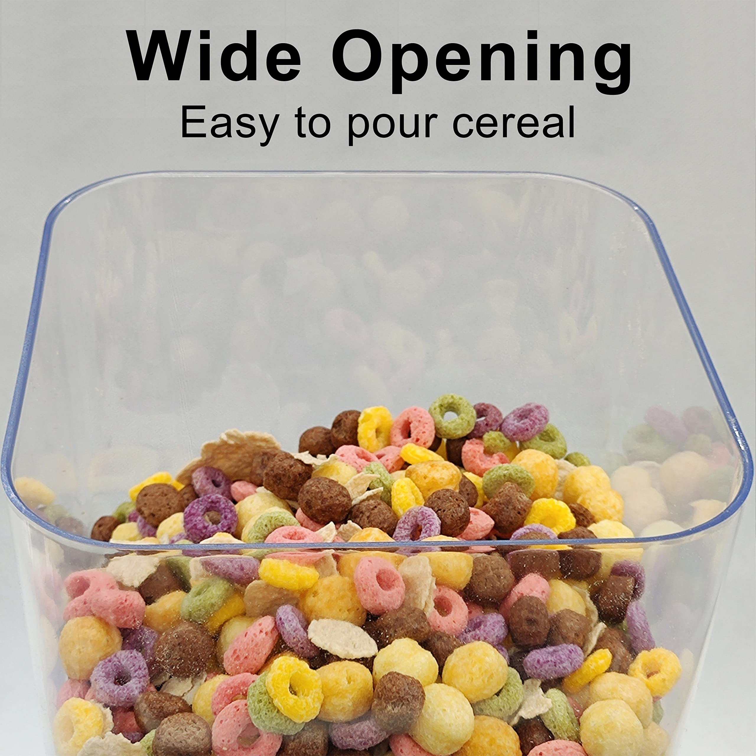 Zeadesign Cereal Dispenser Countertop 2Pc, Cereal Containers Storage, 5L Organization And Storage Containers For Kitchen, Dry Fo
