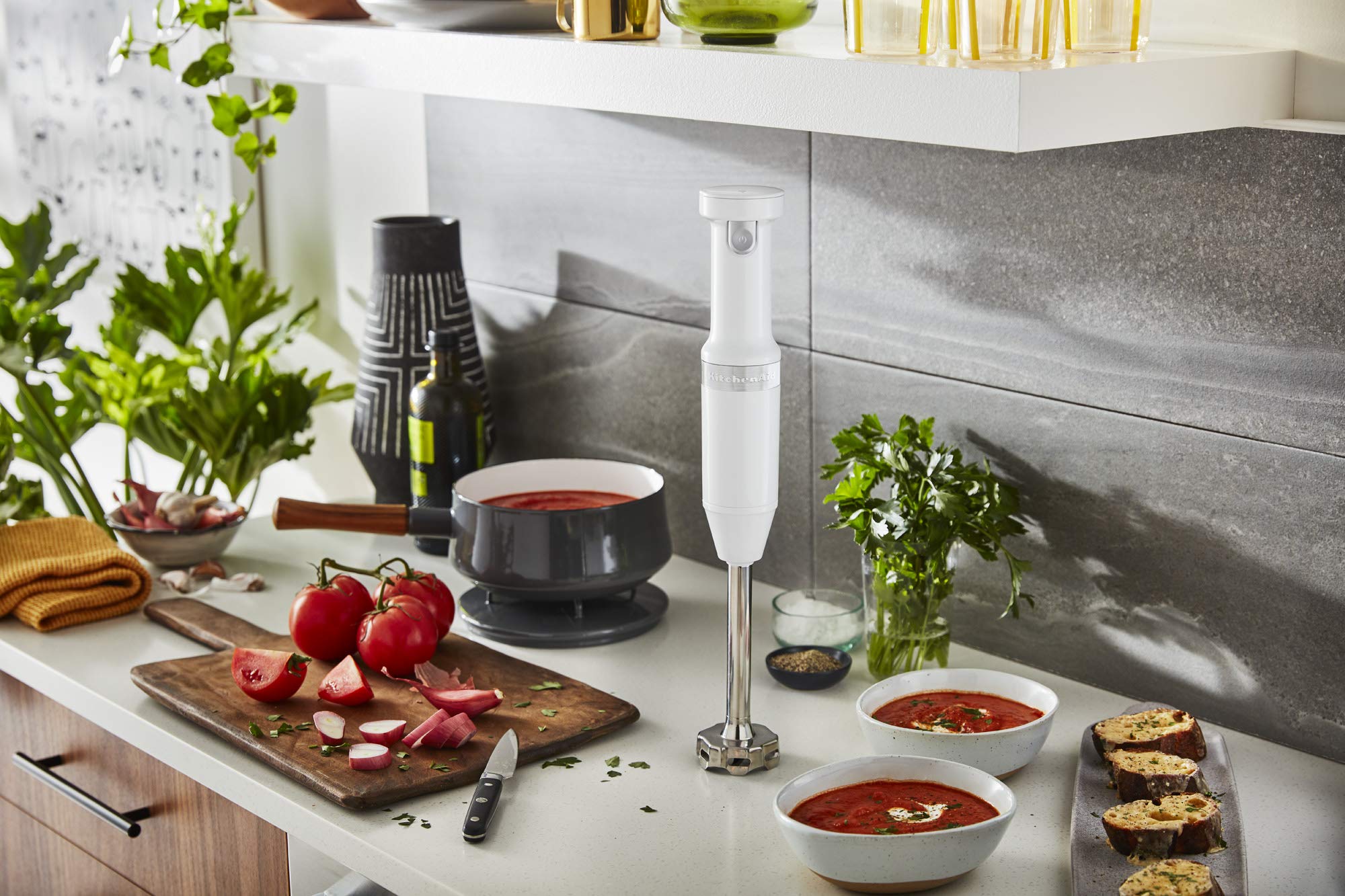 Kitchenaid Cordless Variable Speed Hand Blender - Khbbv53, White