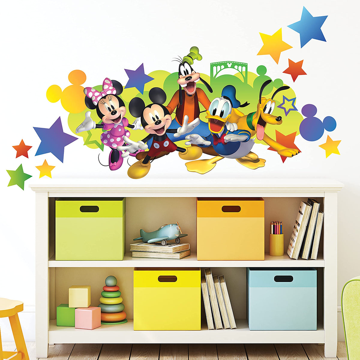 Roommates Disney Mickey & Friends Giant Peel And Stick Wall Decals With Personalization By Roommates, Rmk4653Gm