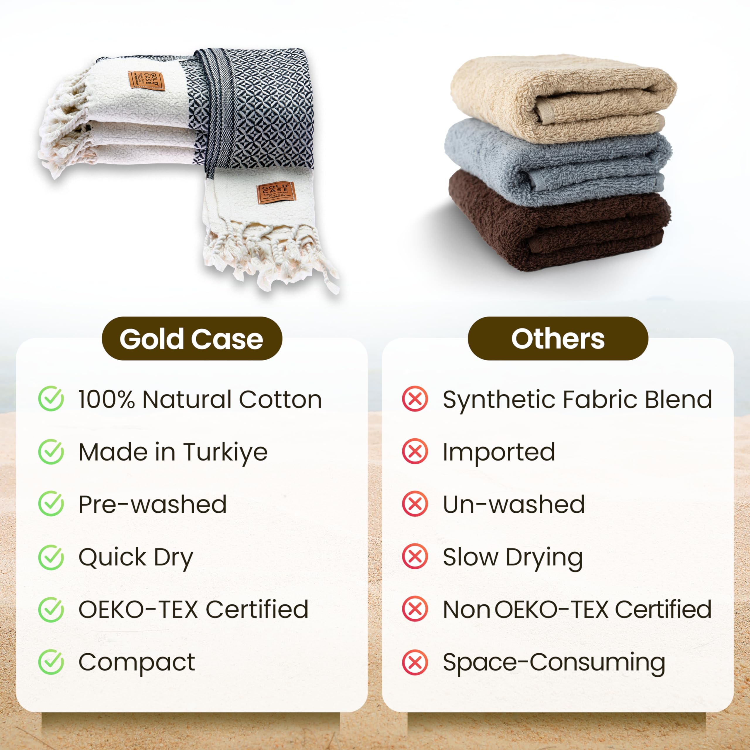 Aphrodite Original Turkish Hand Towels by Gold CASE - Set of 4-20x40 100% Cotton Decorative Towel - Bathroom and Kitchen Peshtemal for Hand  Face  Hair  SPA  Yoga  Gym  Tea and Dishcloth  Black