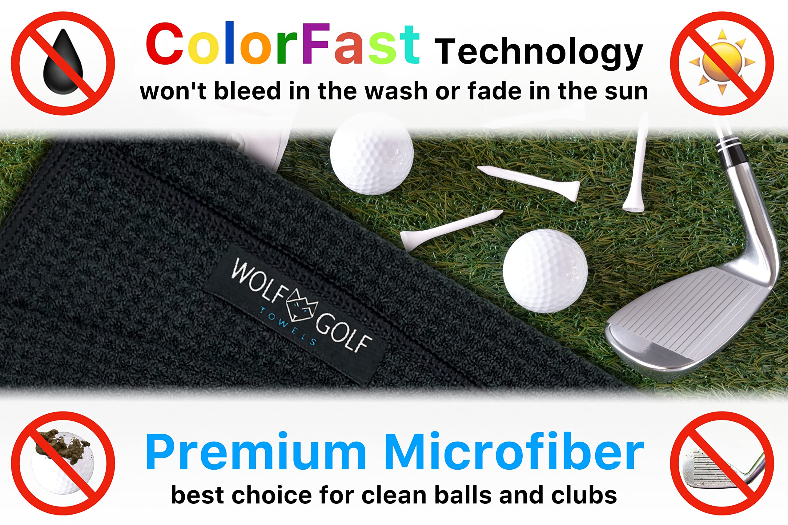 Wolf Golf Towels - This Girls Got Drive Golf Towel - Golf Accessories for Women - Golf Gifts for Women - Golf Towel for Women - Embroidered Funny Golf Towel - Birthday Gifts for Golf