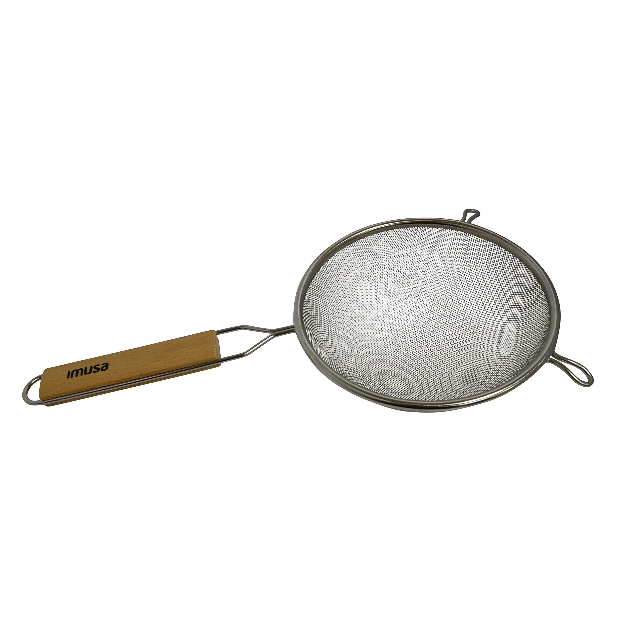 Imusa Usa Wood Stainless Steel Strainer Handle 8-Inch