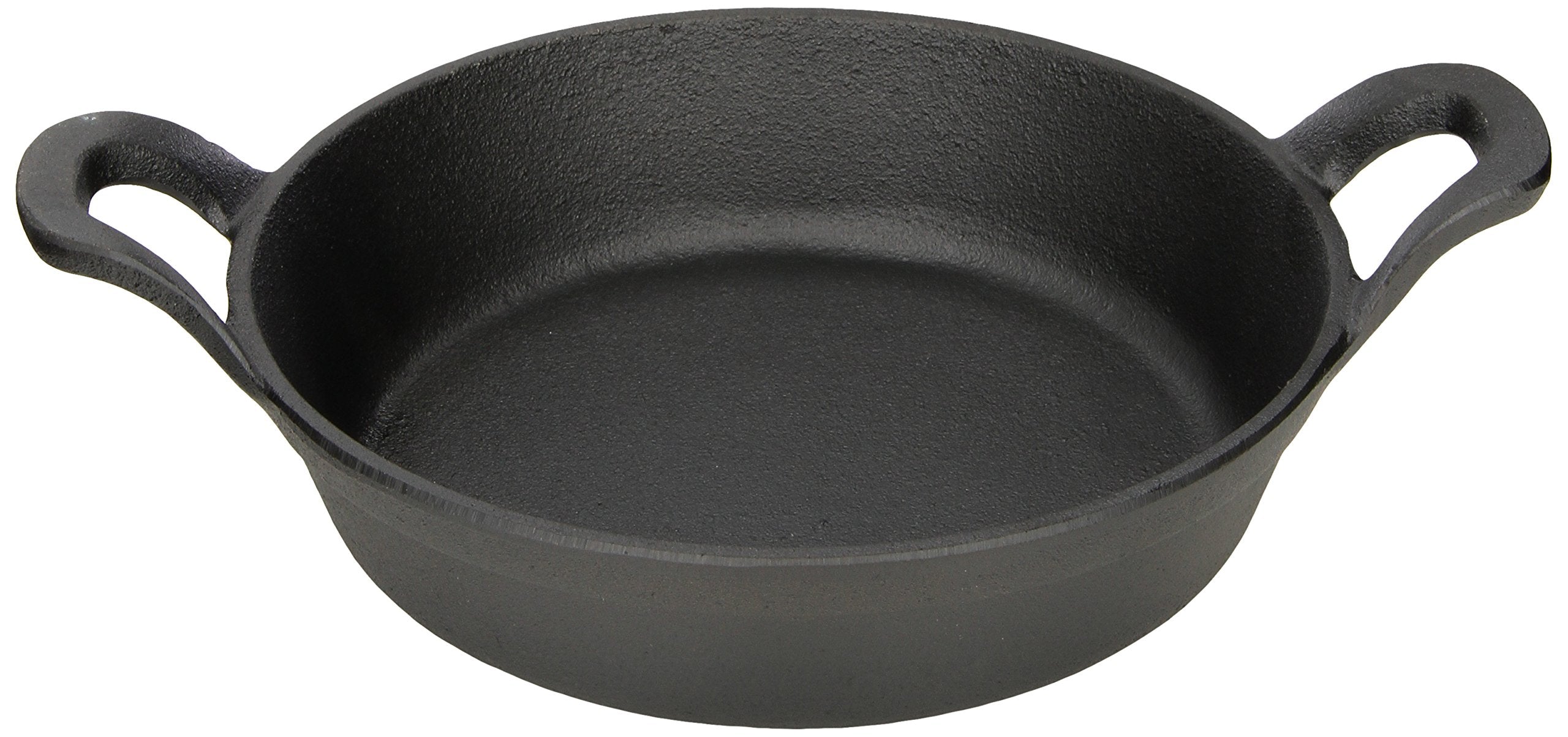 American Metalcraft Cipr7251 Medium Cast Iron Casserole Pan, Round, Black