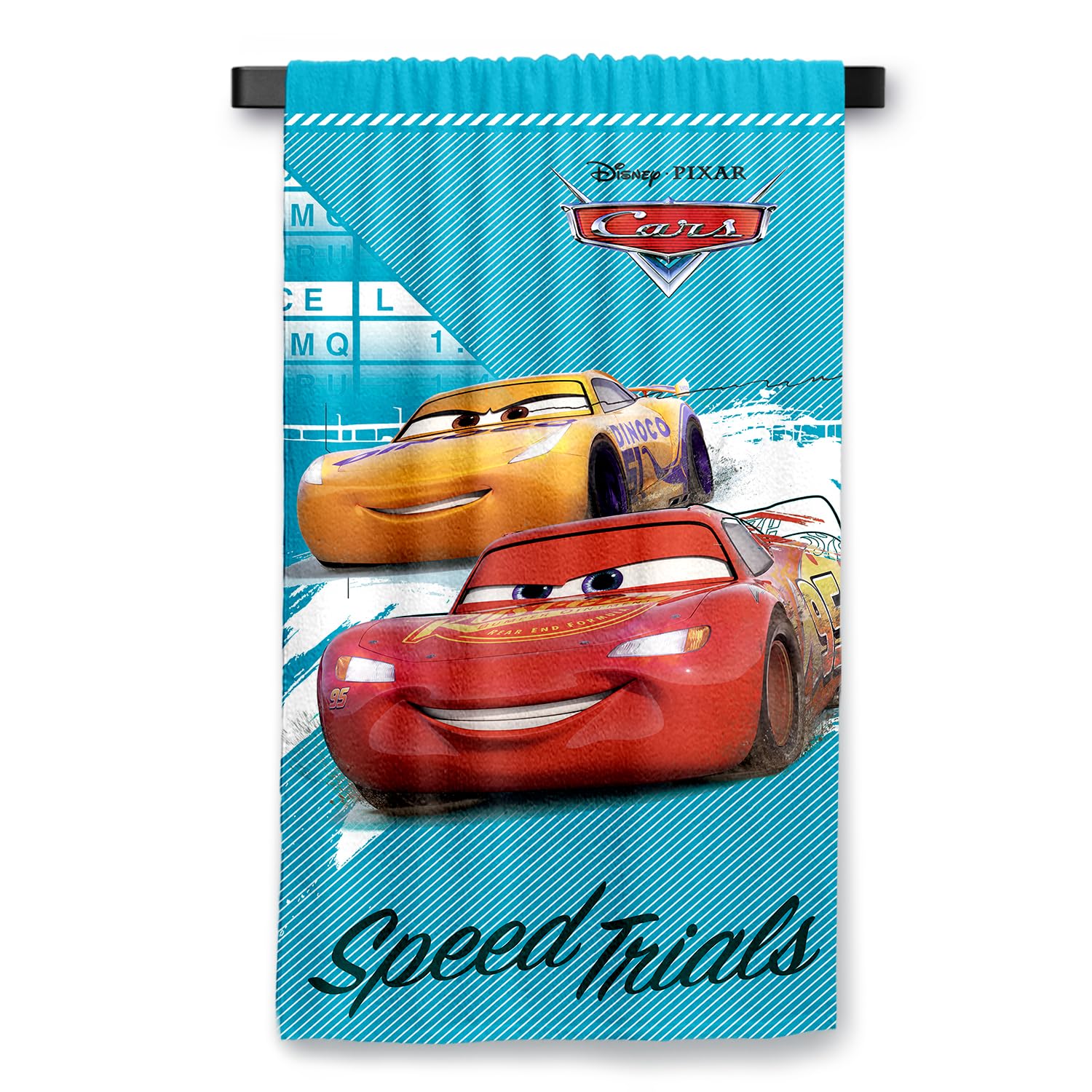 Sassoon Disney Pixer Car Cotton Kids Bath Towel With Gift Box In 400 Gsm- 60 Cm X 120 Cm