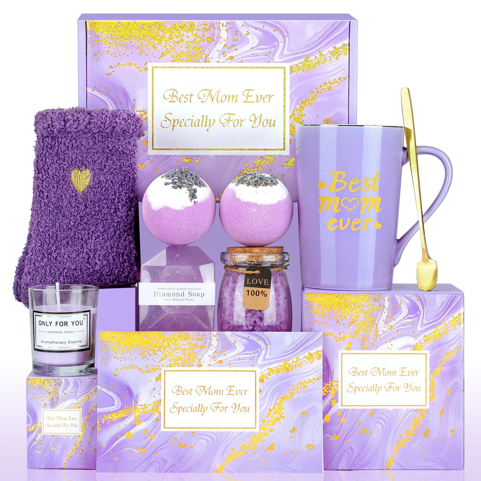 Mothers Day Gifts Box Set Unique Birthday Gift Basket For Moms From Daughter Son Mother'S Day Gift Ideas For Women Grandma Wife