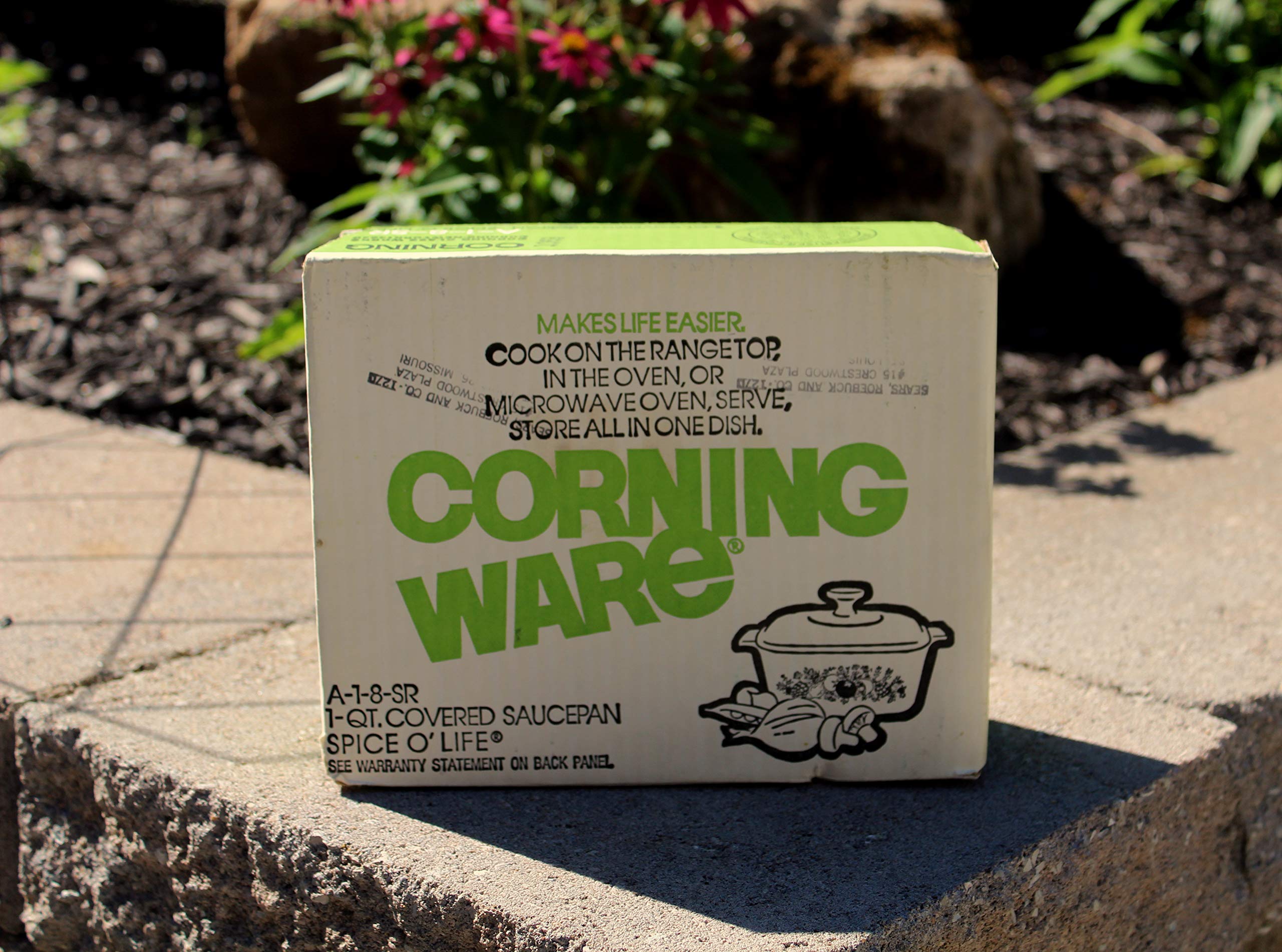 New in Box Corning Ware Spice O Life 1 Qt Quart Casserole Dish and Lid A18