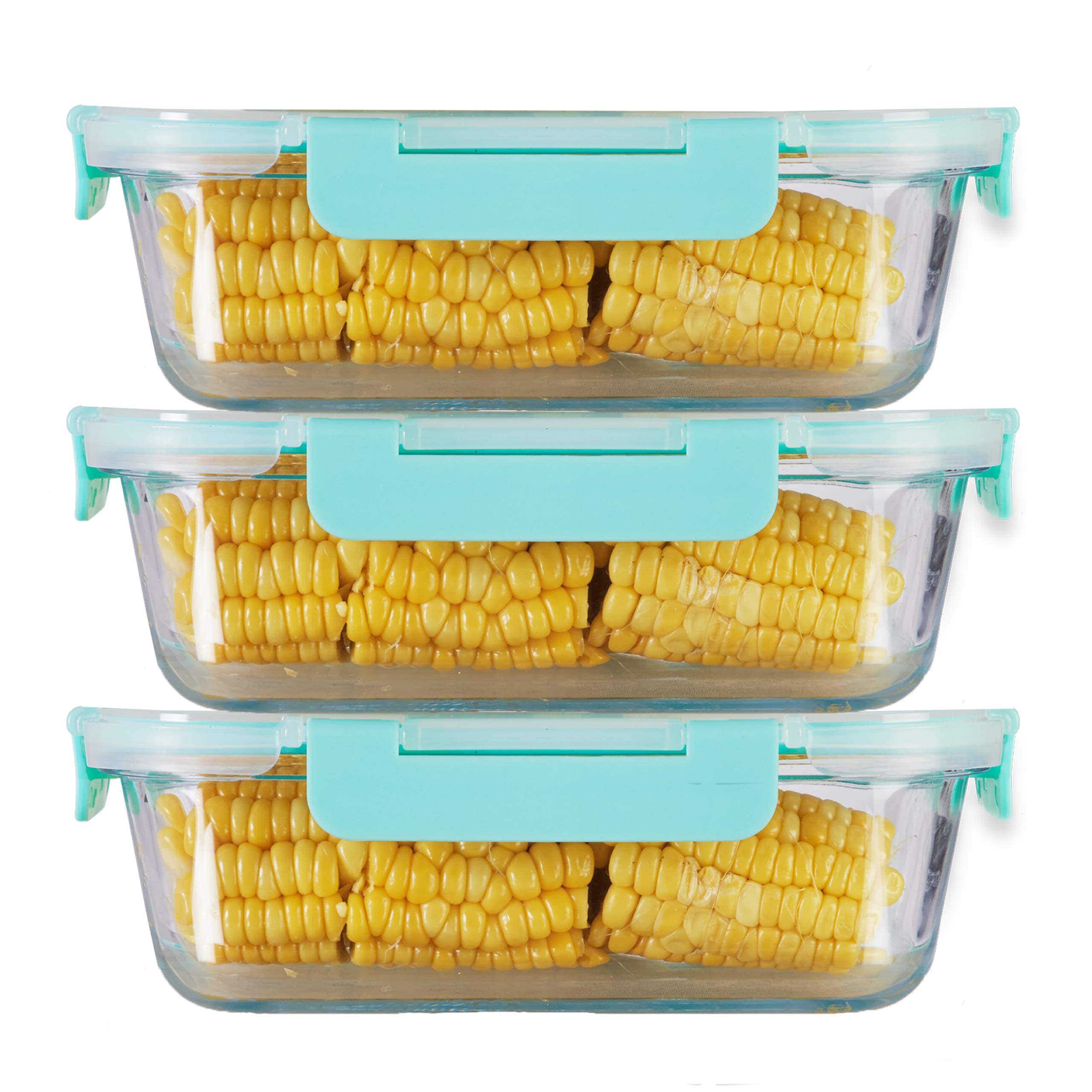 Allo Foodsafe Glass Containers With Lids With Break Free Lock,Microwave Safe Containers,High Borosilicate Meal Prep Glass Food S