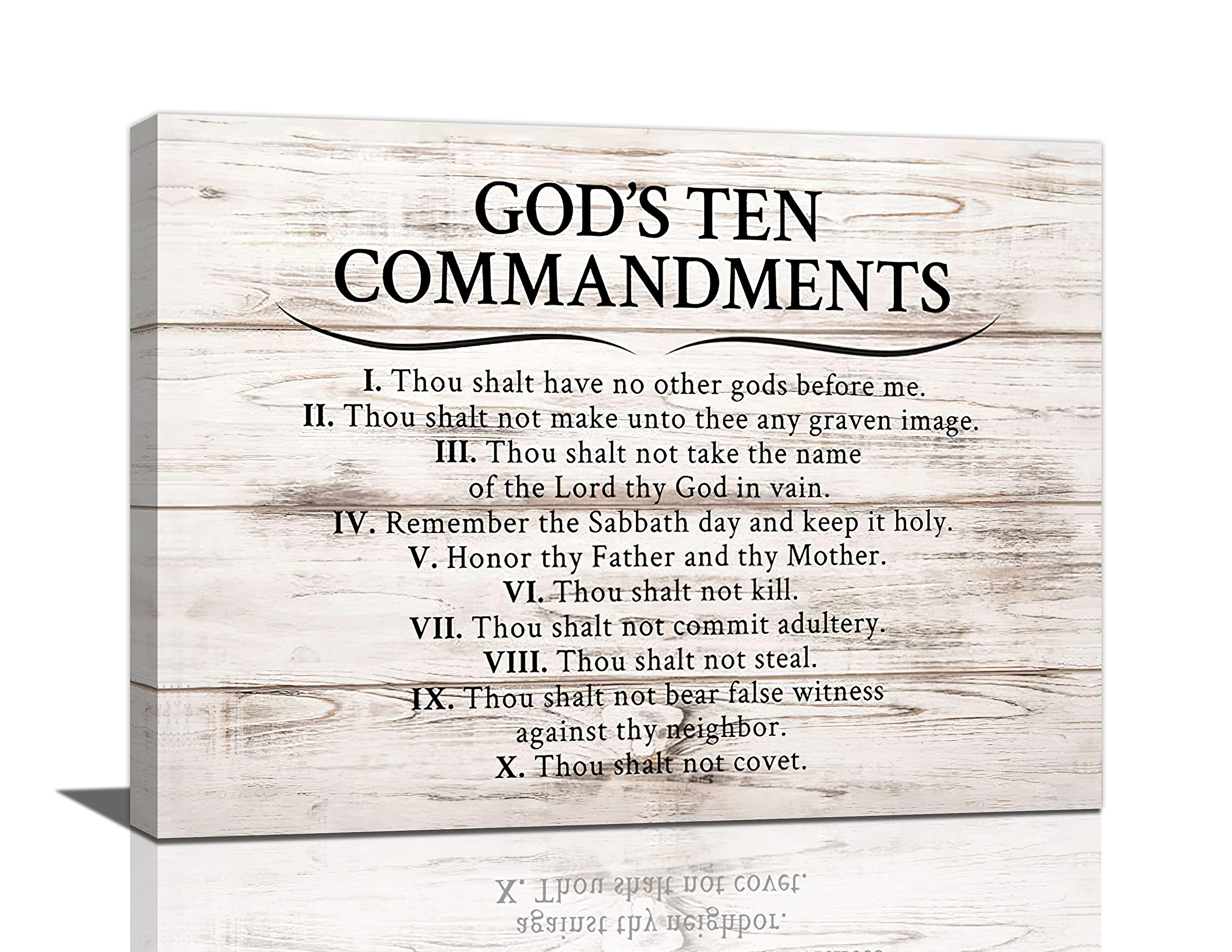 Ten Commandments Wall Decor 10 Commandments Wall Art Christian Scriptures Canvas Prints Bible Verse Pictures Painting Modern Art