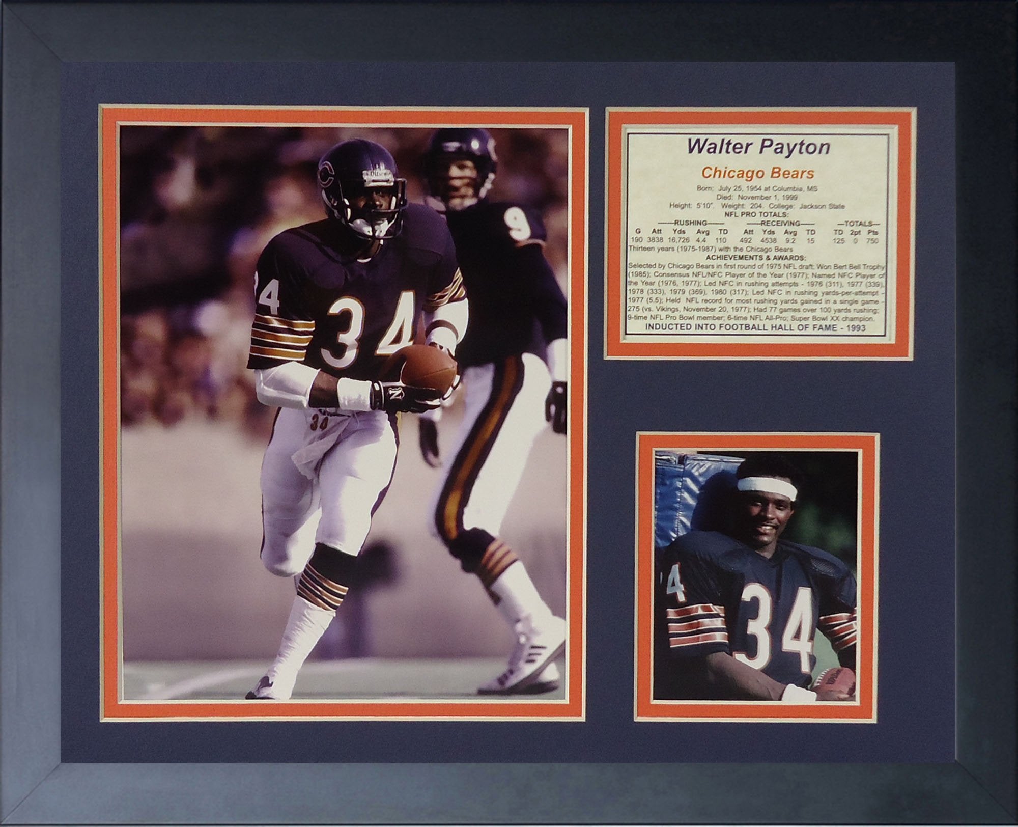 Legends Never Die Walter Payton Home Collage Photo Frame, 11 x 14, (11460U)