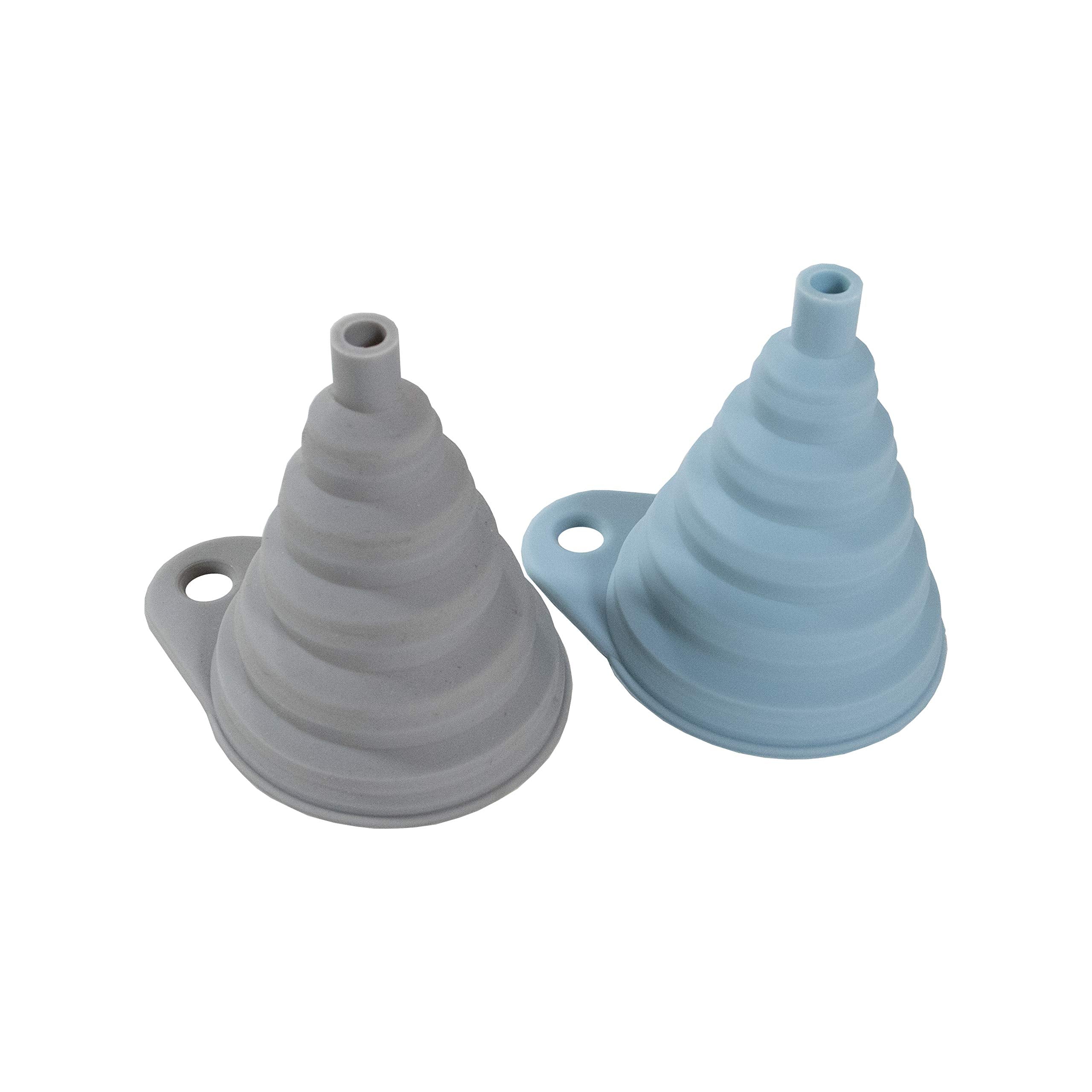 Simply Served Collapsible Funnels, Standard, Gray And Blue