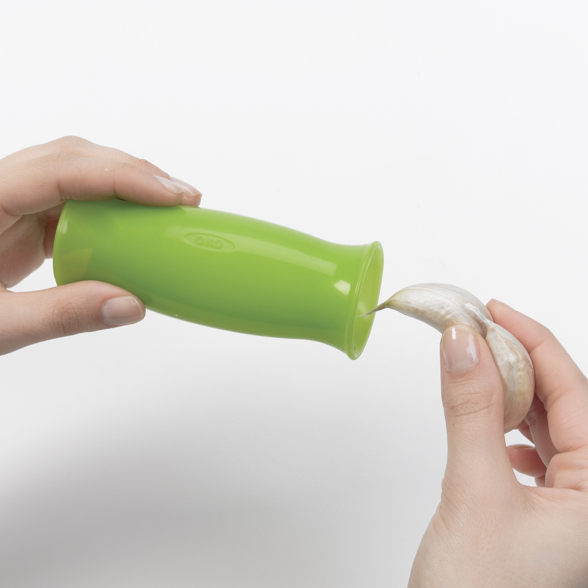 Oxo Good Grips Silicone Garlic Peeler With Stay-Clean Storage Case,Clear,1Ea