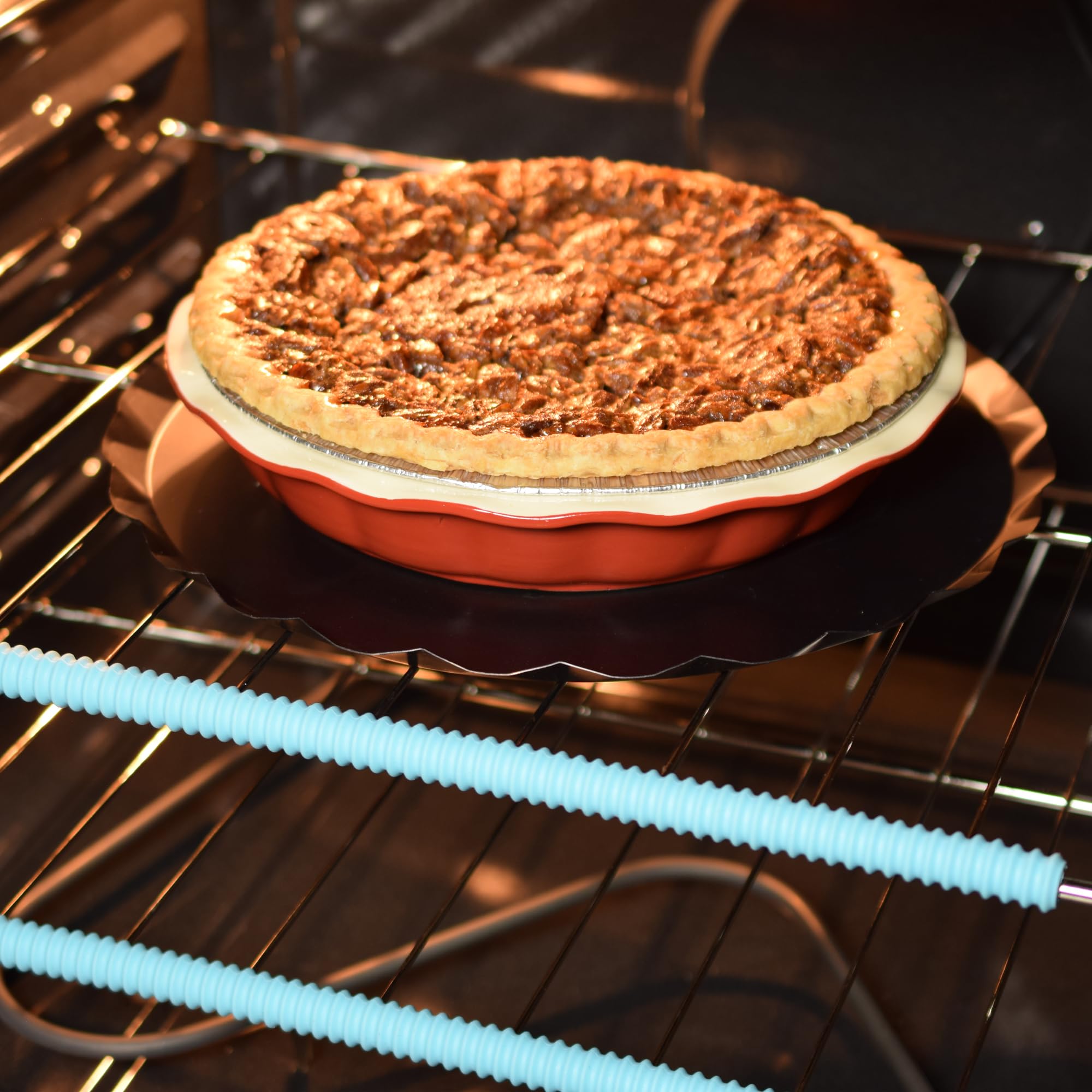 R&M International Non-Stick 12.25'' Pie Drip Catcher And Oven Guard