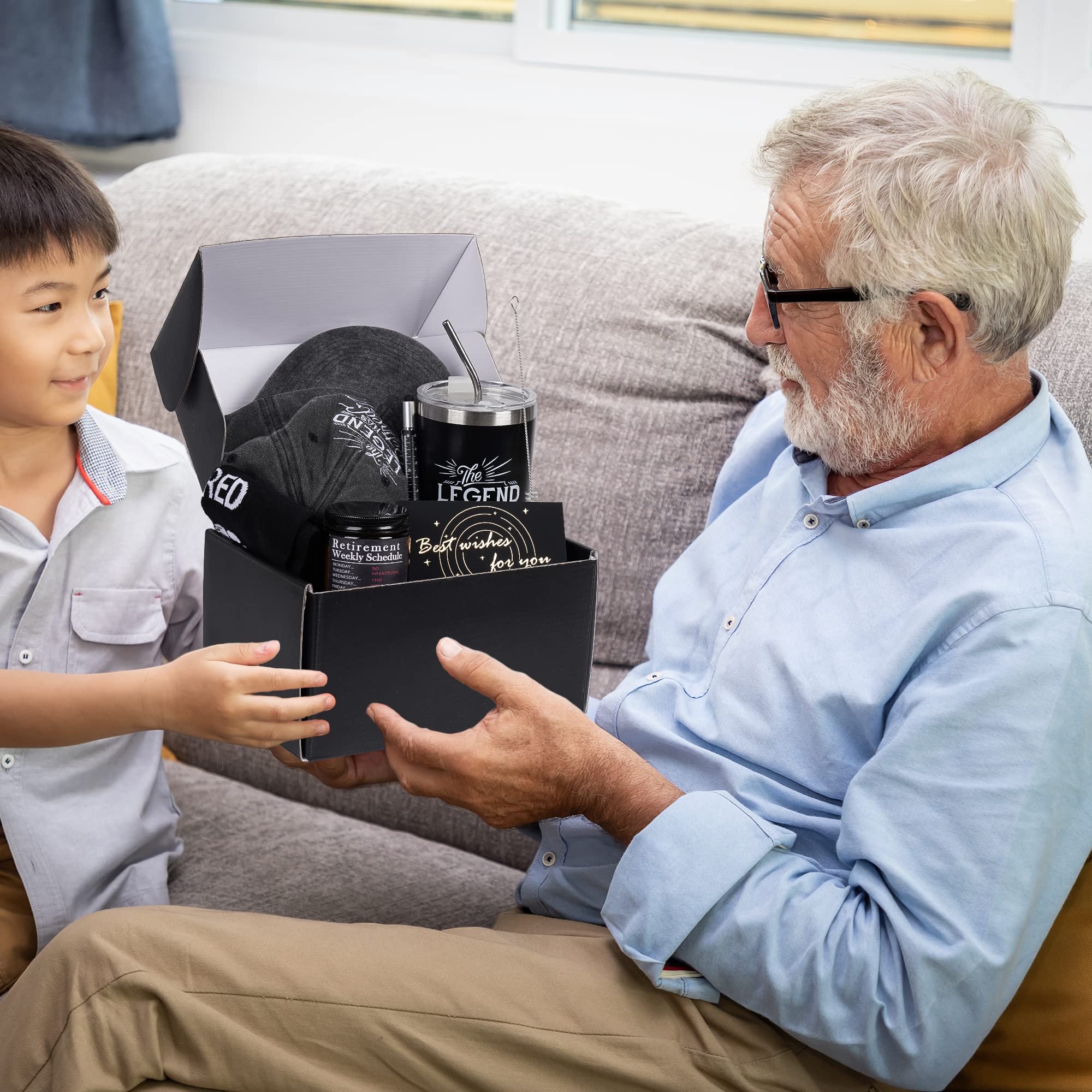 Kolewo4ever 9 Pcs Retirement Gifts for Men Christmas Gifts for Men 2025 Happy Retirement Gift for Coworker,Teachers,Dad,Grandpa