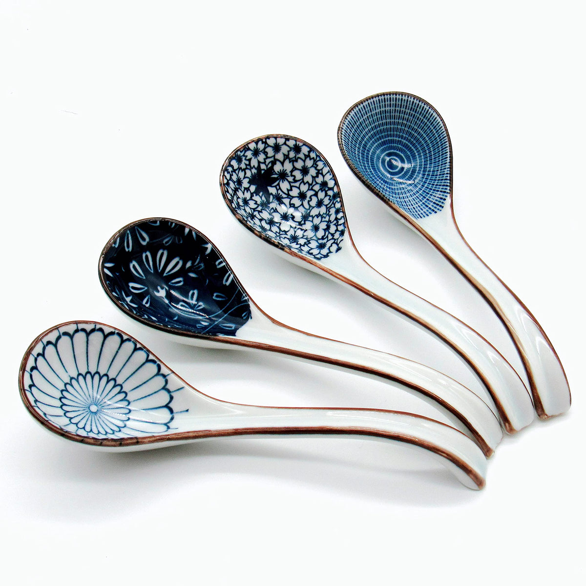 Jobntz Asian Soup Spoon,Ceramic Ramen Spoons Japanese Style For Pho, Miso Soup, Dumpling, Noodles, Chinese Wonton Dishwasher Saf