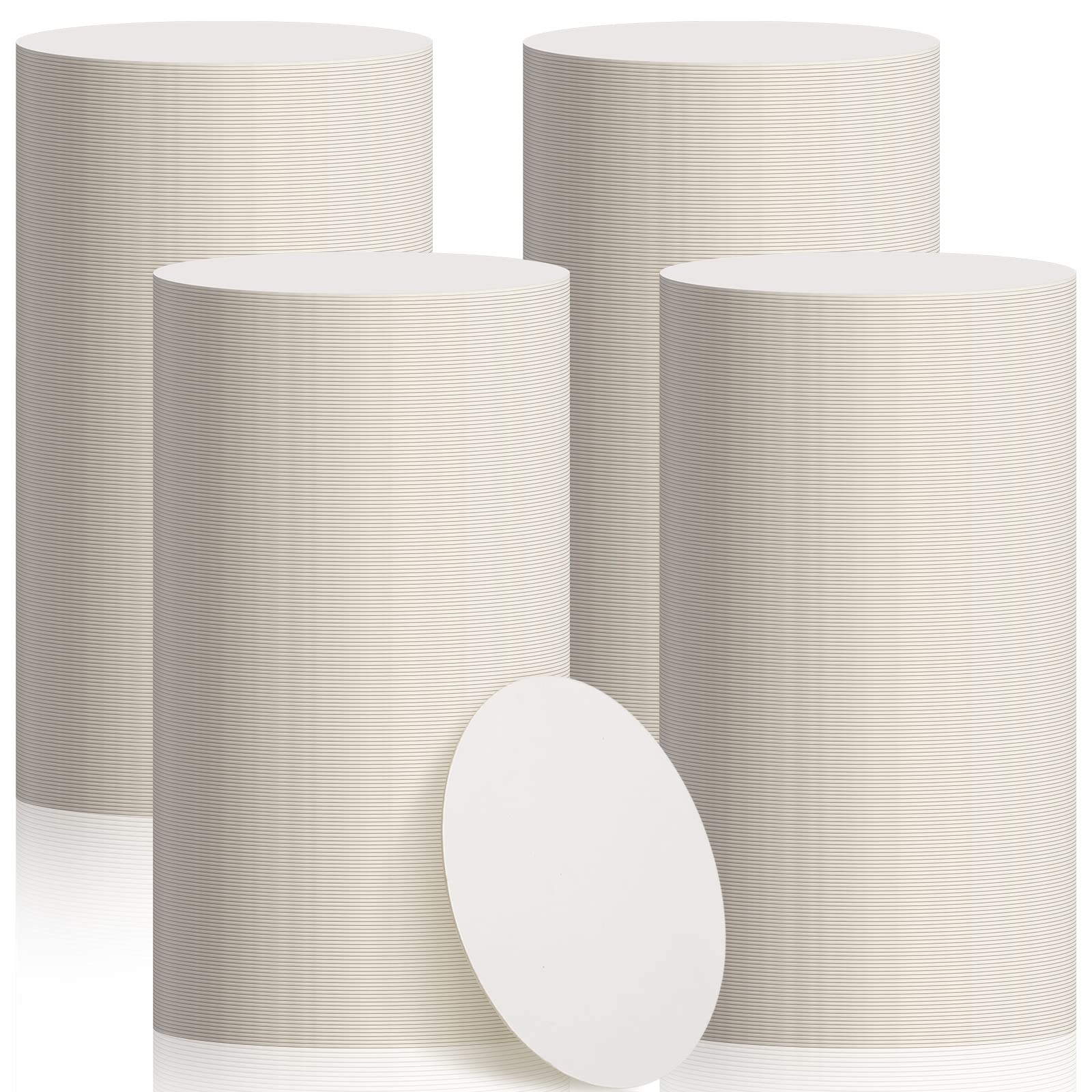 Taobary 800 Pcs Disposable Paper Coasters Bulk, Cardboard Coasters 4 Inch Coasters For Drinks Diy Crafts Arts Bar Wedding (White
