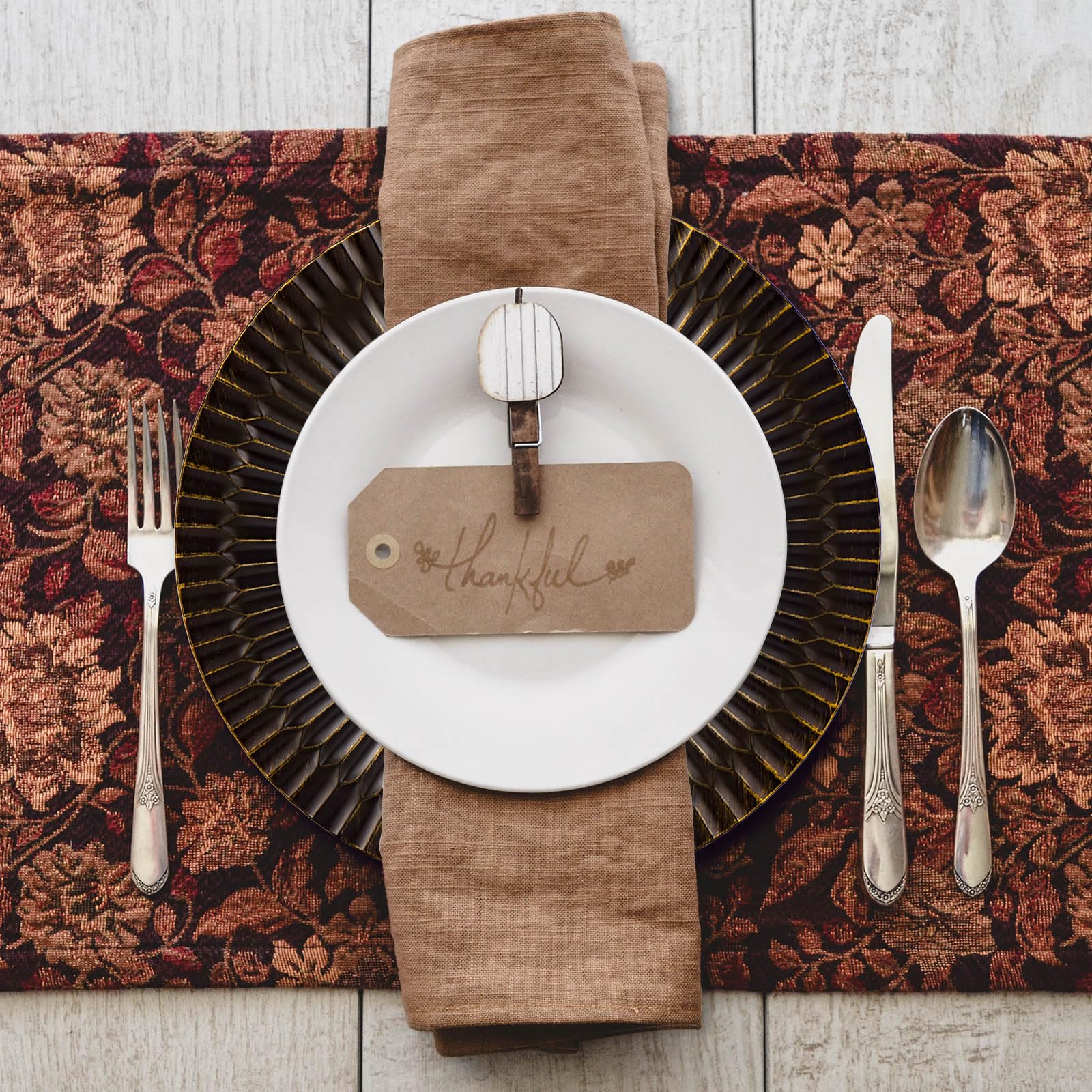 Kazozobi 13'' Black Chargers For Dinner Plates, Decorative Charger Plates, Plastic Charger & Service Plate 6 Pack Table Setting