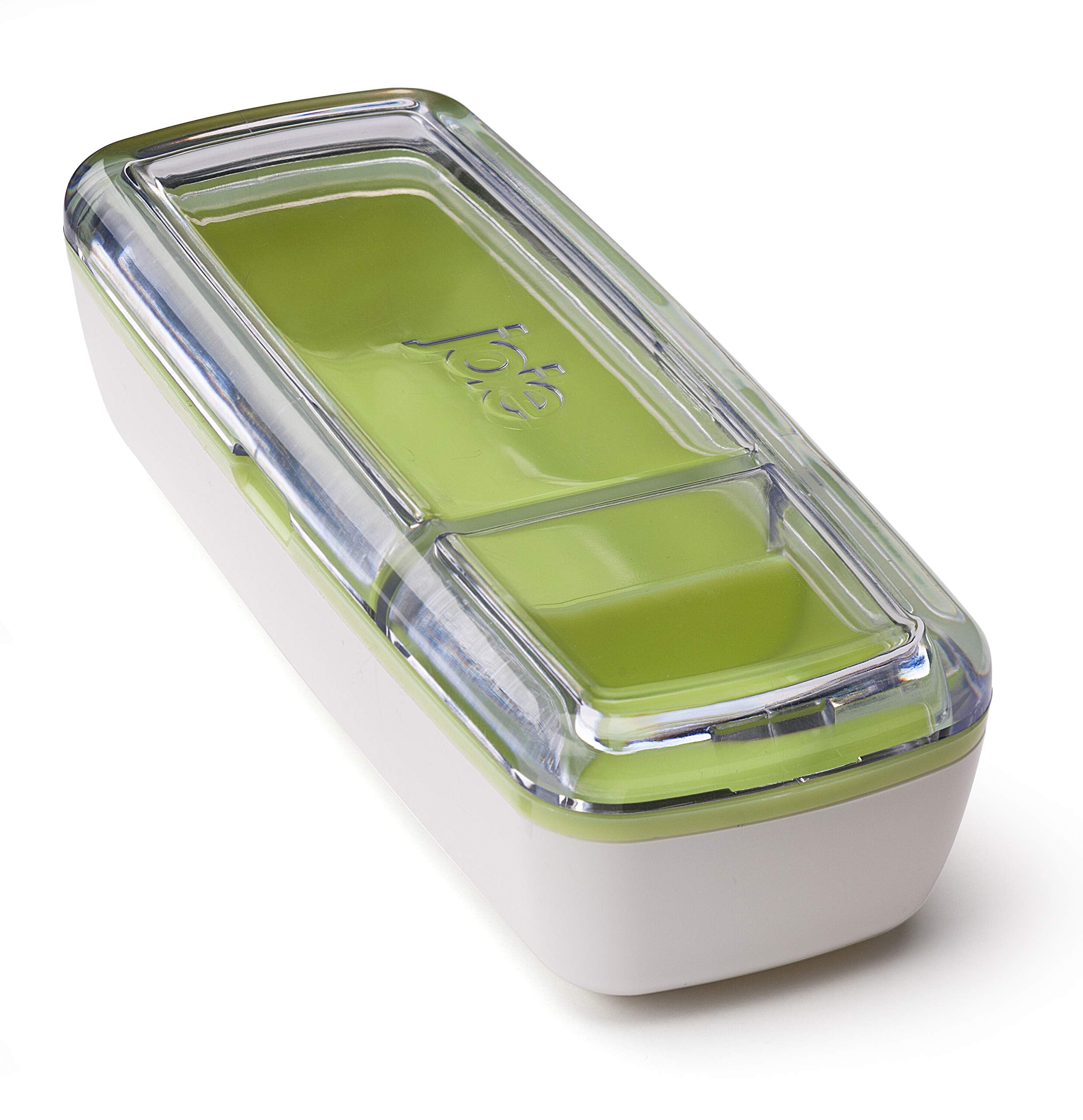 Joie Snack On The Go Divided Container, Two Compartment Storage Box Keeps Foods Separate, Leakproof and Airtight, Ideal for Vegg