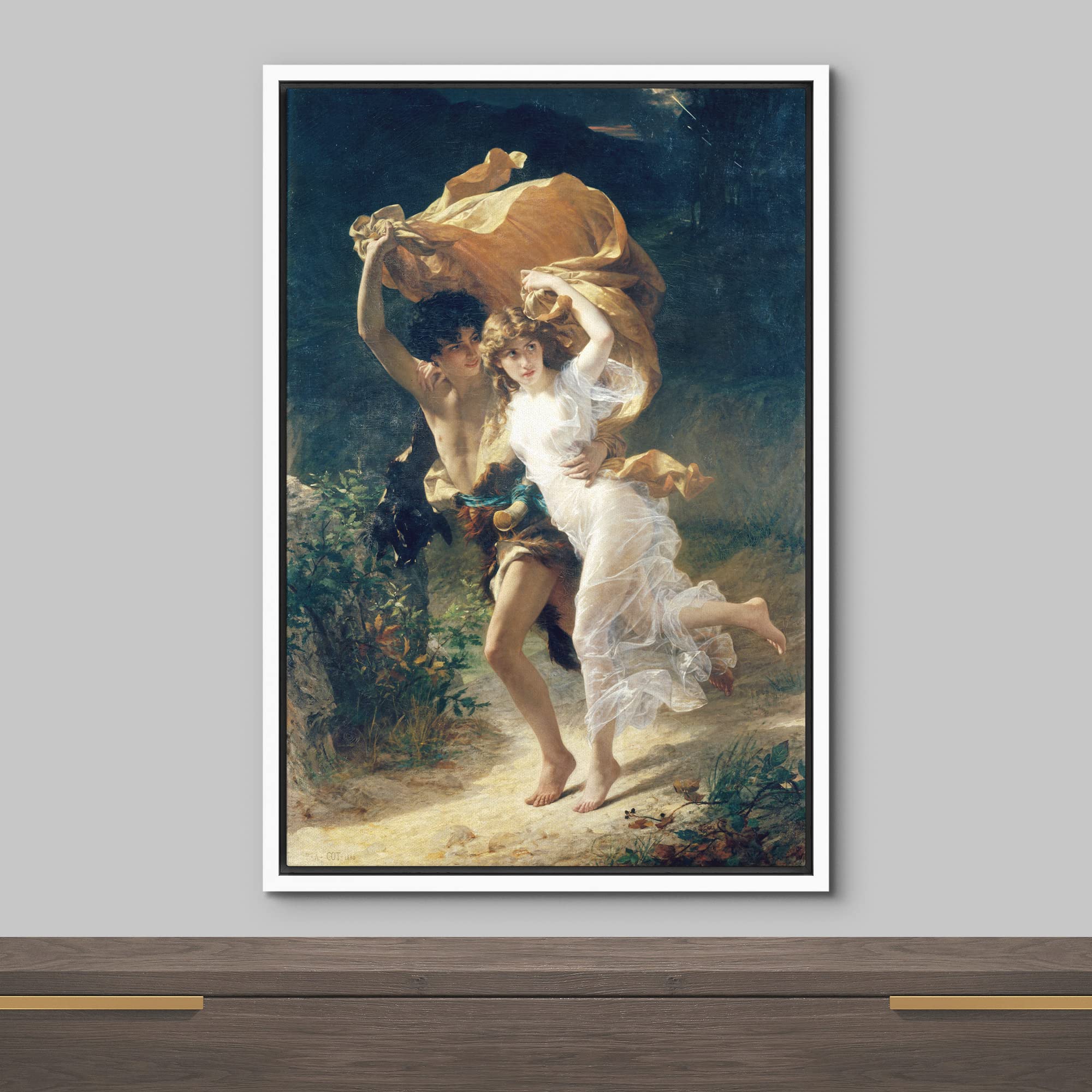 Wall26 Framed Canvas Print Wall Art The Storm By Pierre Auguste Cot People Historic Illustrations Modern Art Traditional Relax/C