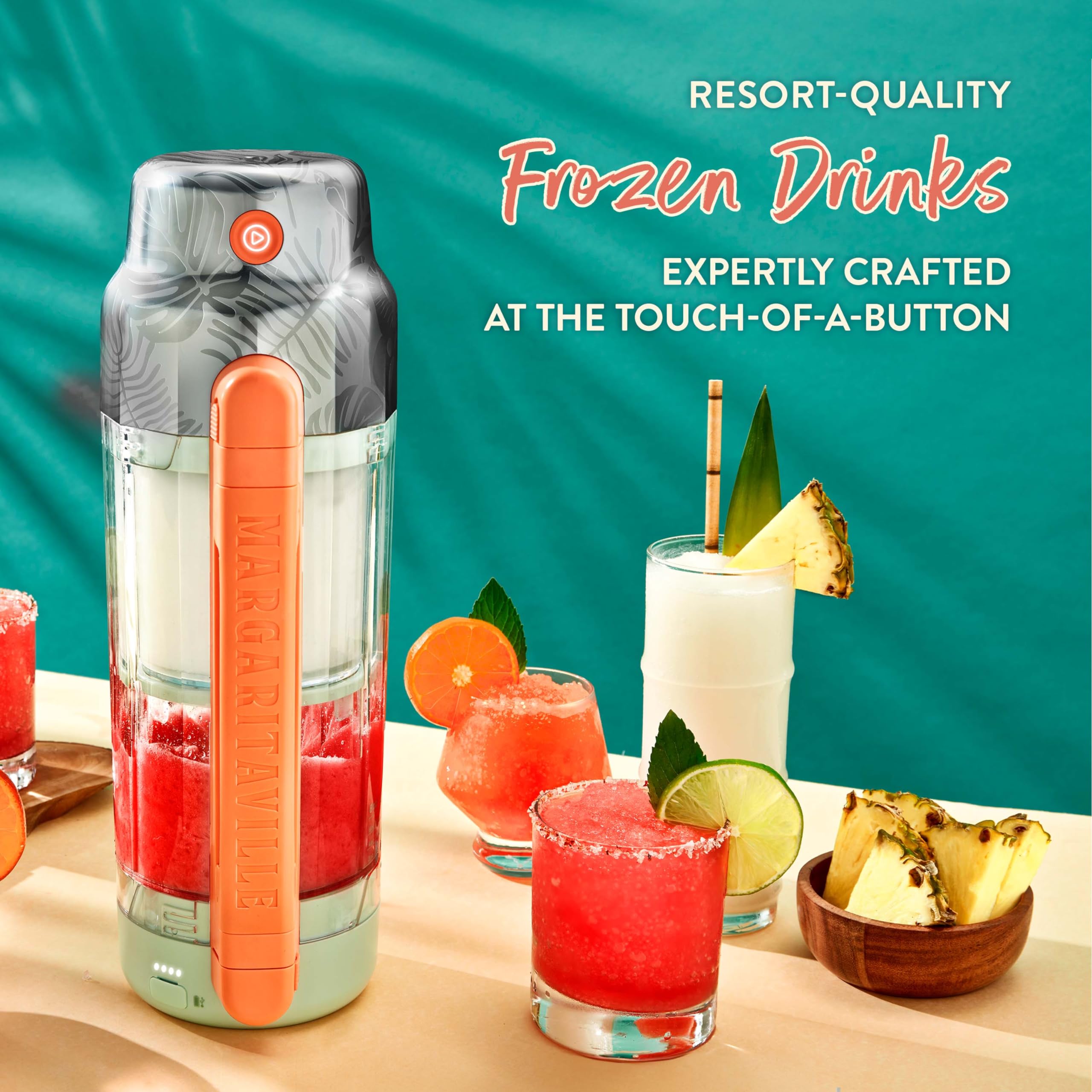 Margaritaville Maui On-The-Go Portable Blender Frozen Drink Machine, Margarita Machine, Cordless Blender Perfect For Resort Qual