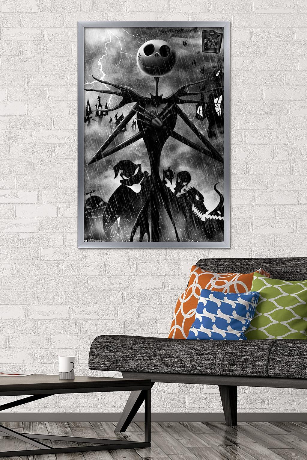Trends International The Nightmare Before Christmas-Shadows Wall Poster, 24.25'' X 35.75'', Multicolor