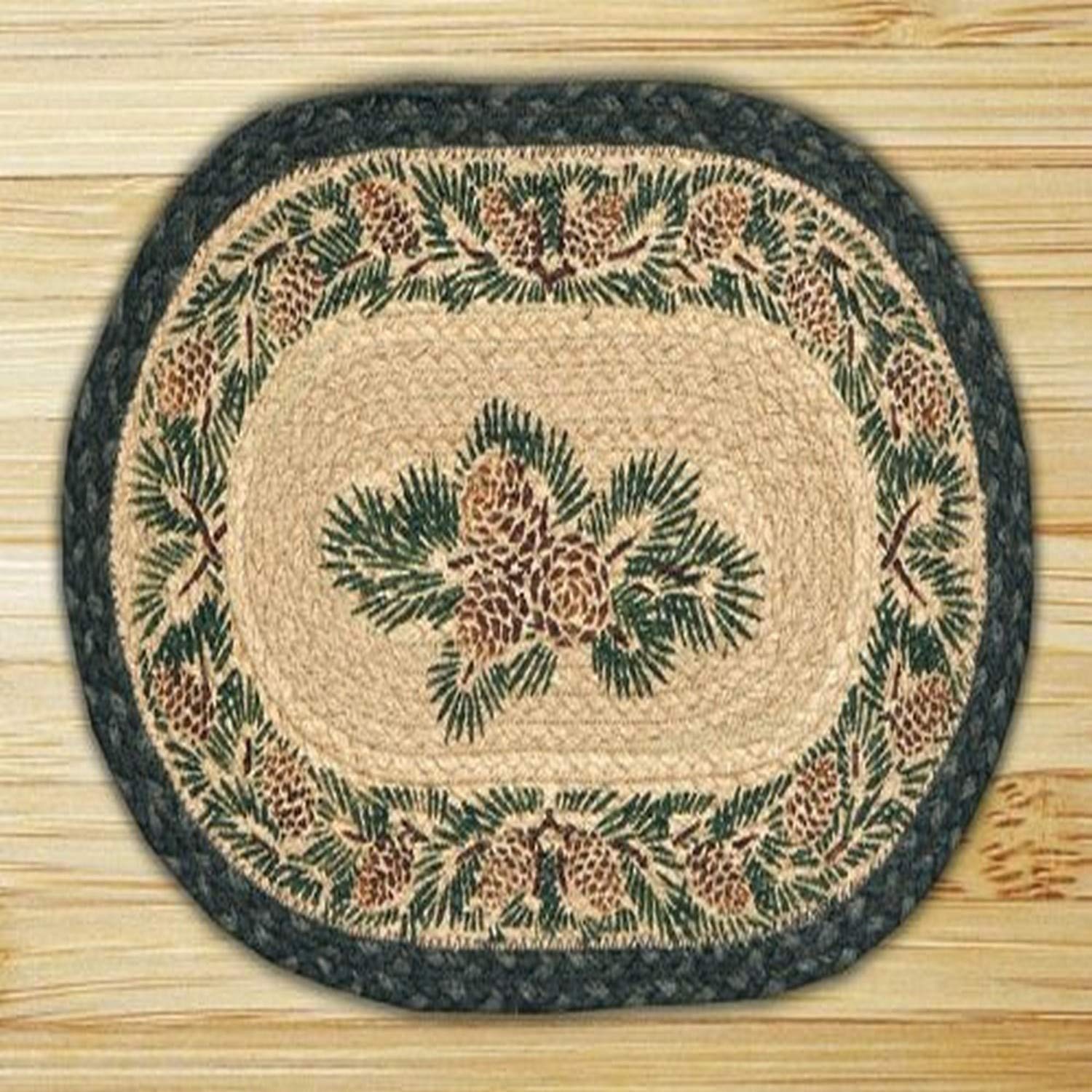 Earth Rugs 81-025A Trivet, 10 X 15, Charcoal