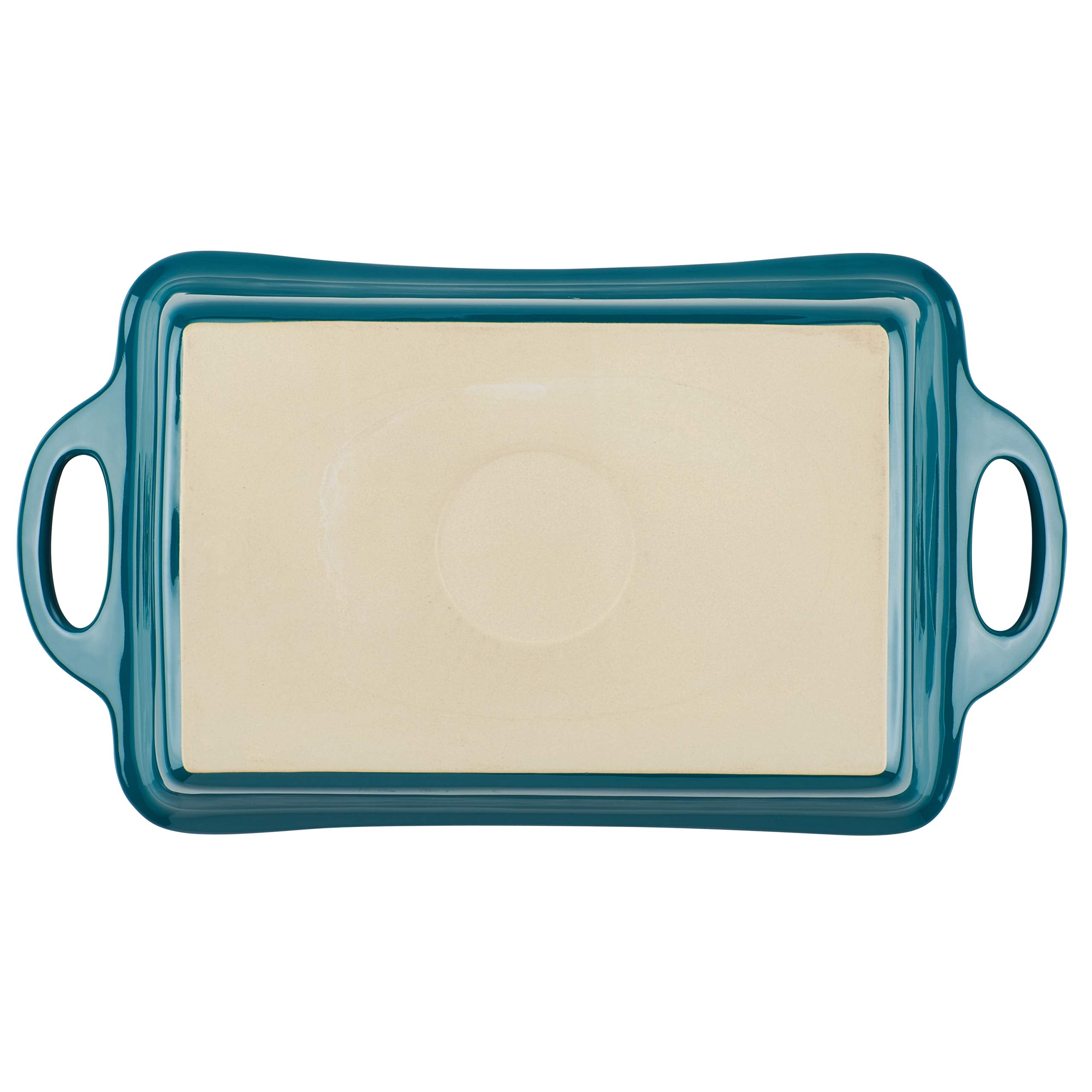 Rachael Ray Solid Glaze Ceramics Bakeware / Lasagna Pan / Baker, Rectangle - 9 Inch X 13 Inch, Teal