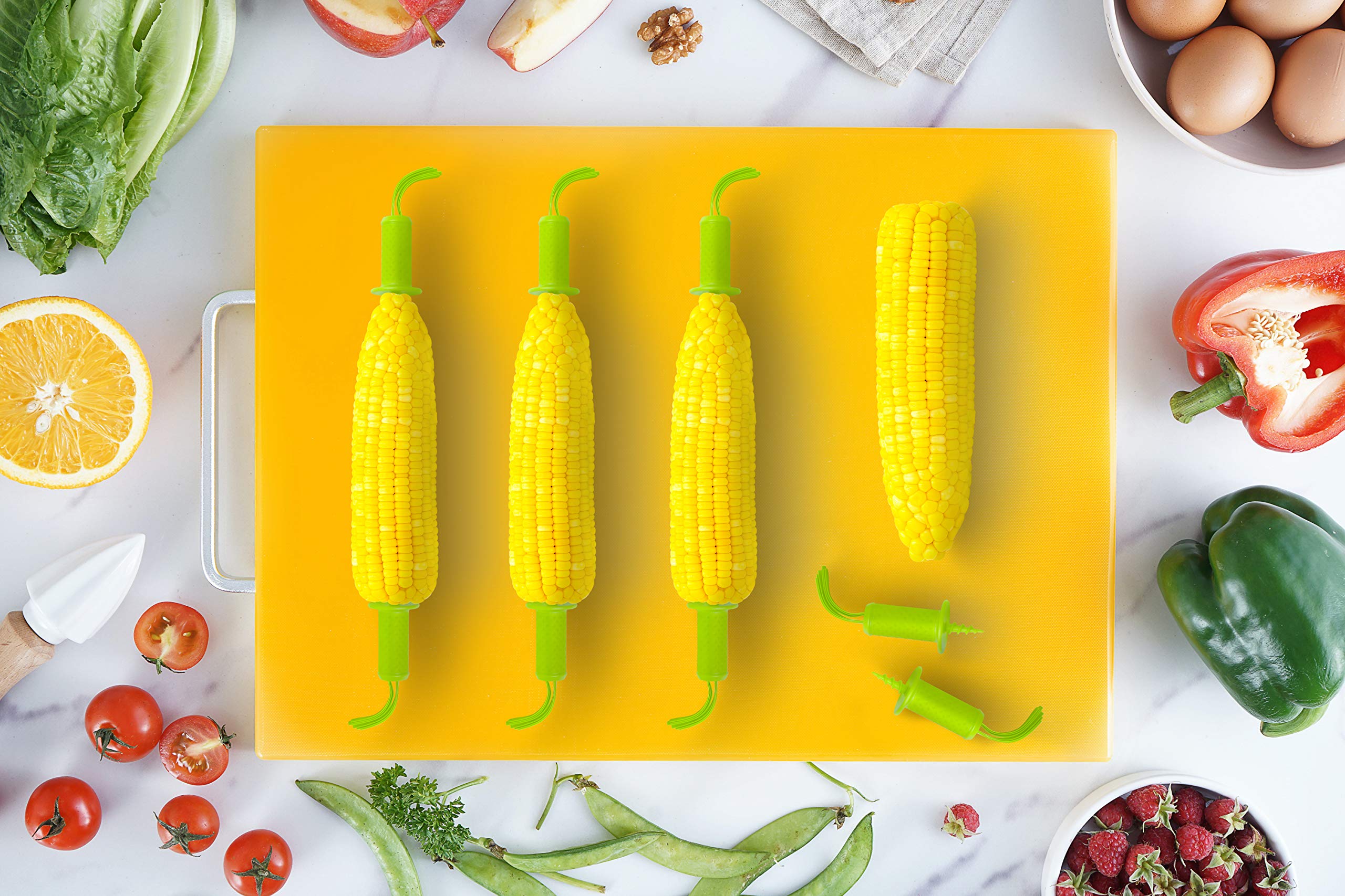 Outset Corn Holder, Extra Large, Green