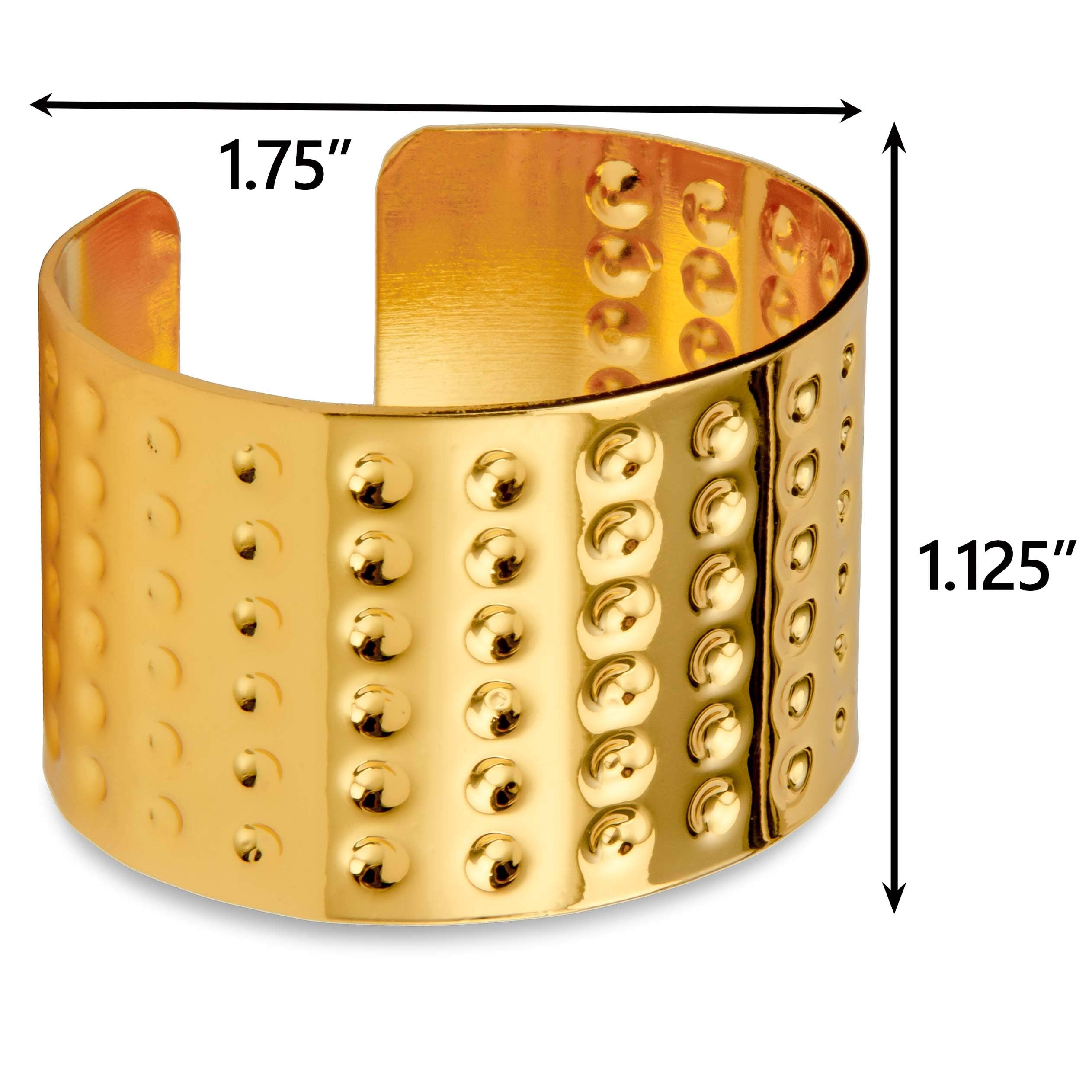 Home Collectives 13 Inch Round Elegant Serve Ware Charger Plates With Matching Napkin Rings, Wedding, Dinner Party, Event - Choo