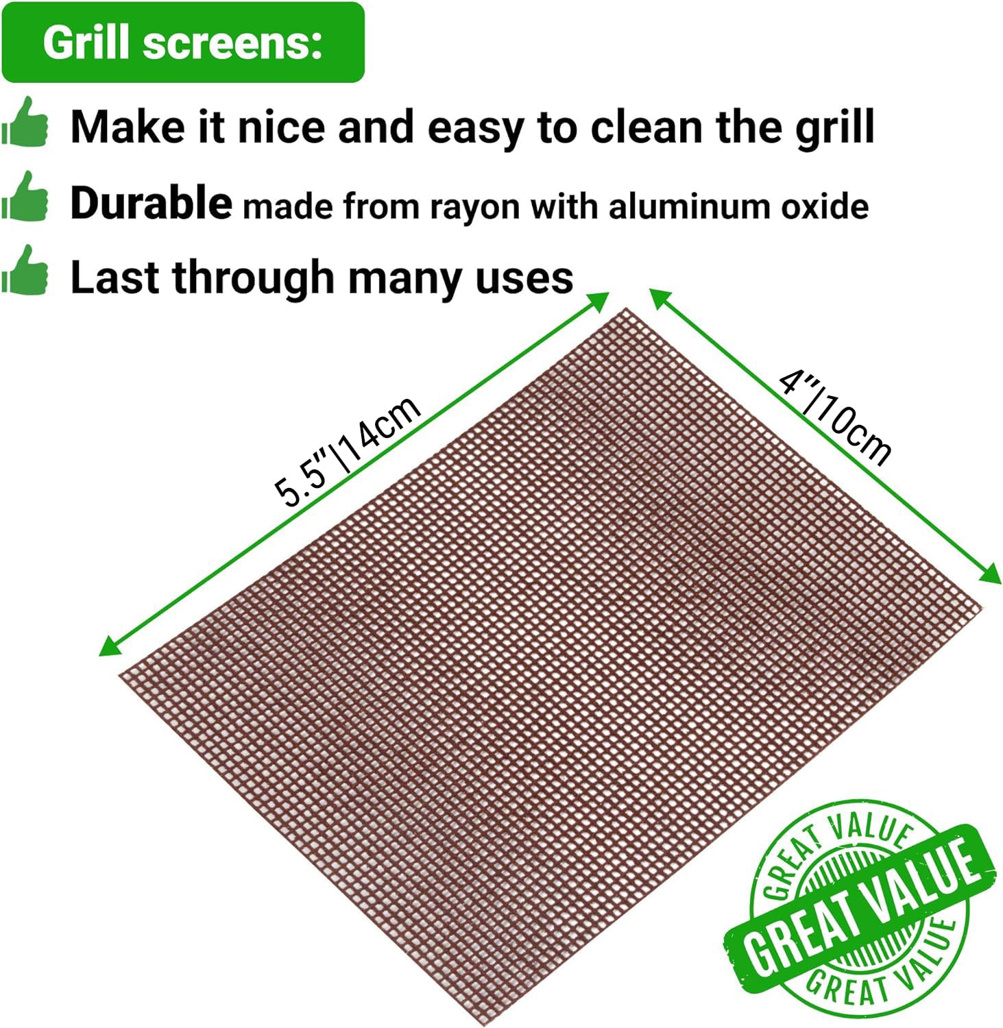 Cusinium 20-Pack Griddle Cleaning Pads + 40-Pack Grill Screens - Griddle Cleaning Accessories Bundle