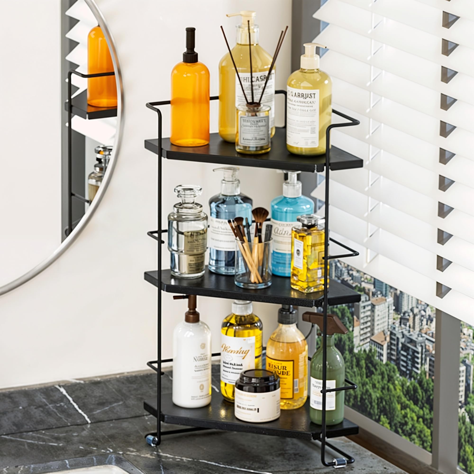 Boivshi 3-Tier Bathroom Organizer, Bathroom Counter Organizer, Bathroom Organizers And Storage For Bathroom, Kitchen Counter, Co