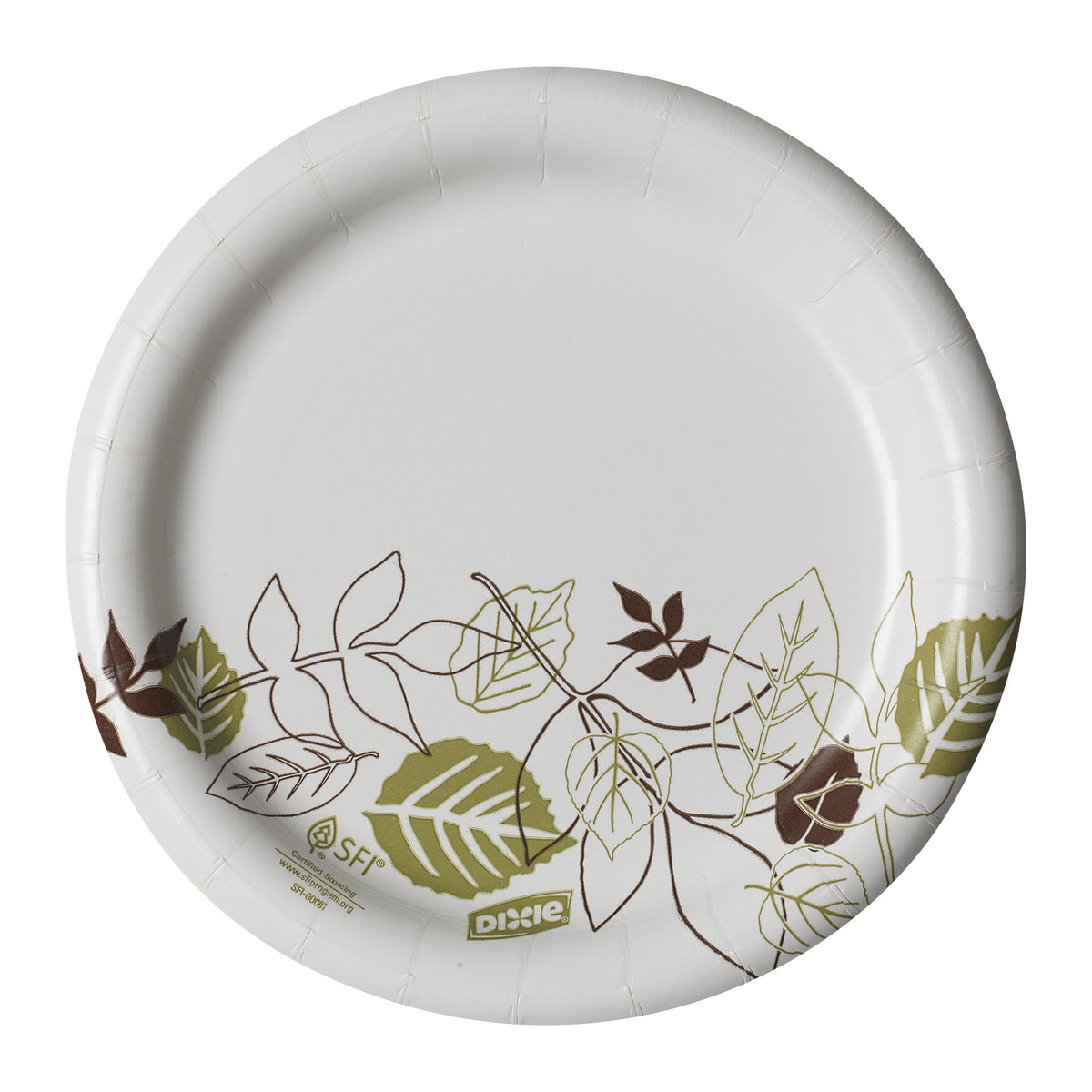 Dixie 7''Medium-Weight Paper Plates By Gp Pro (Georgia-Pacific), Pathways, Ux7Path, 1,000 Count (125 Plates Per Pack, 8 Packs Pe