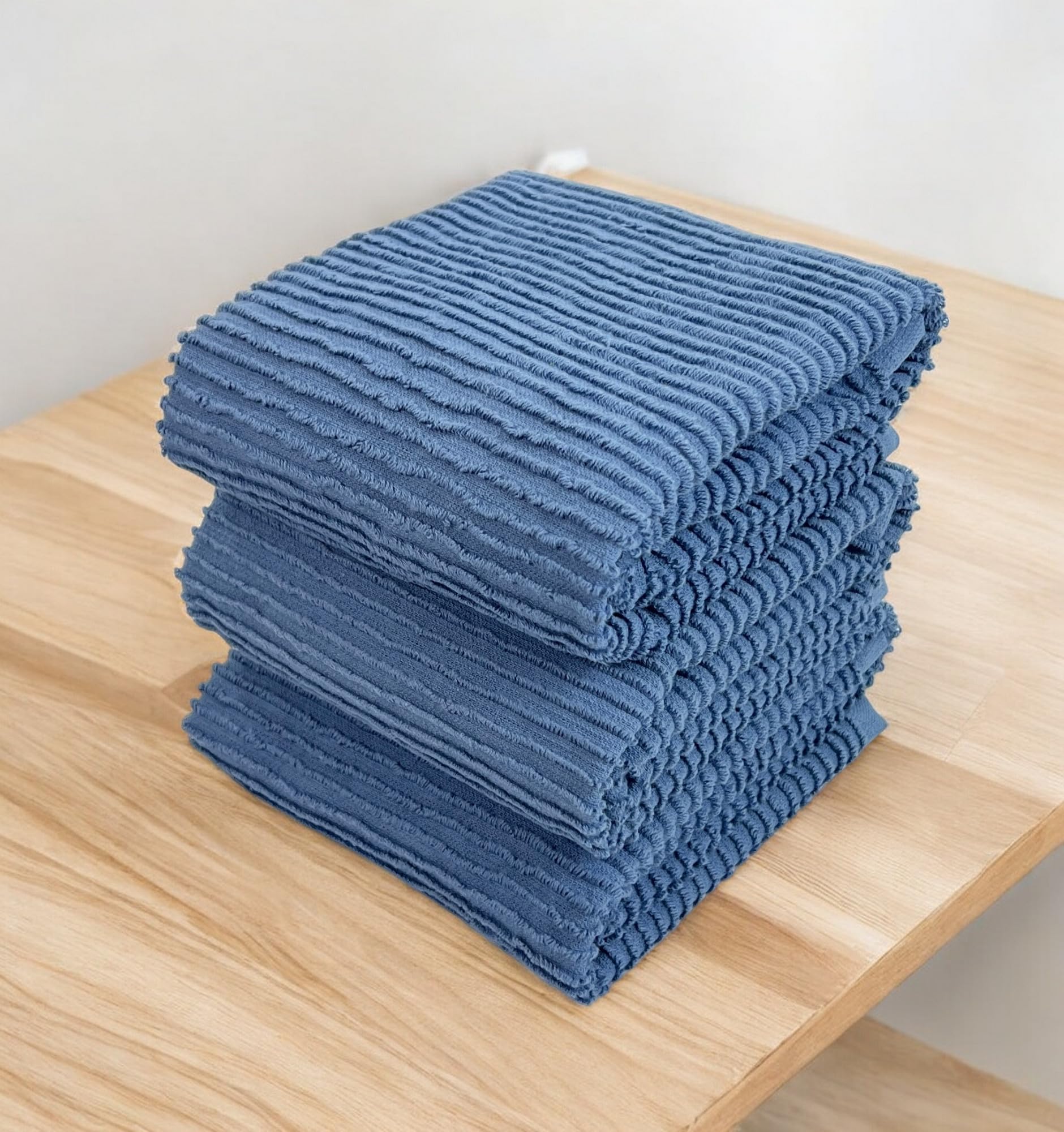Premium Kitchen Hand Dish Towels: Set Of 3, Oversized 100% Cotton 28'' X 18'', Absorbent Dish Towels - Tea Towels, Terry Kitchen