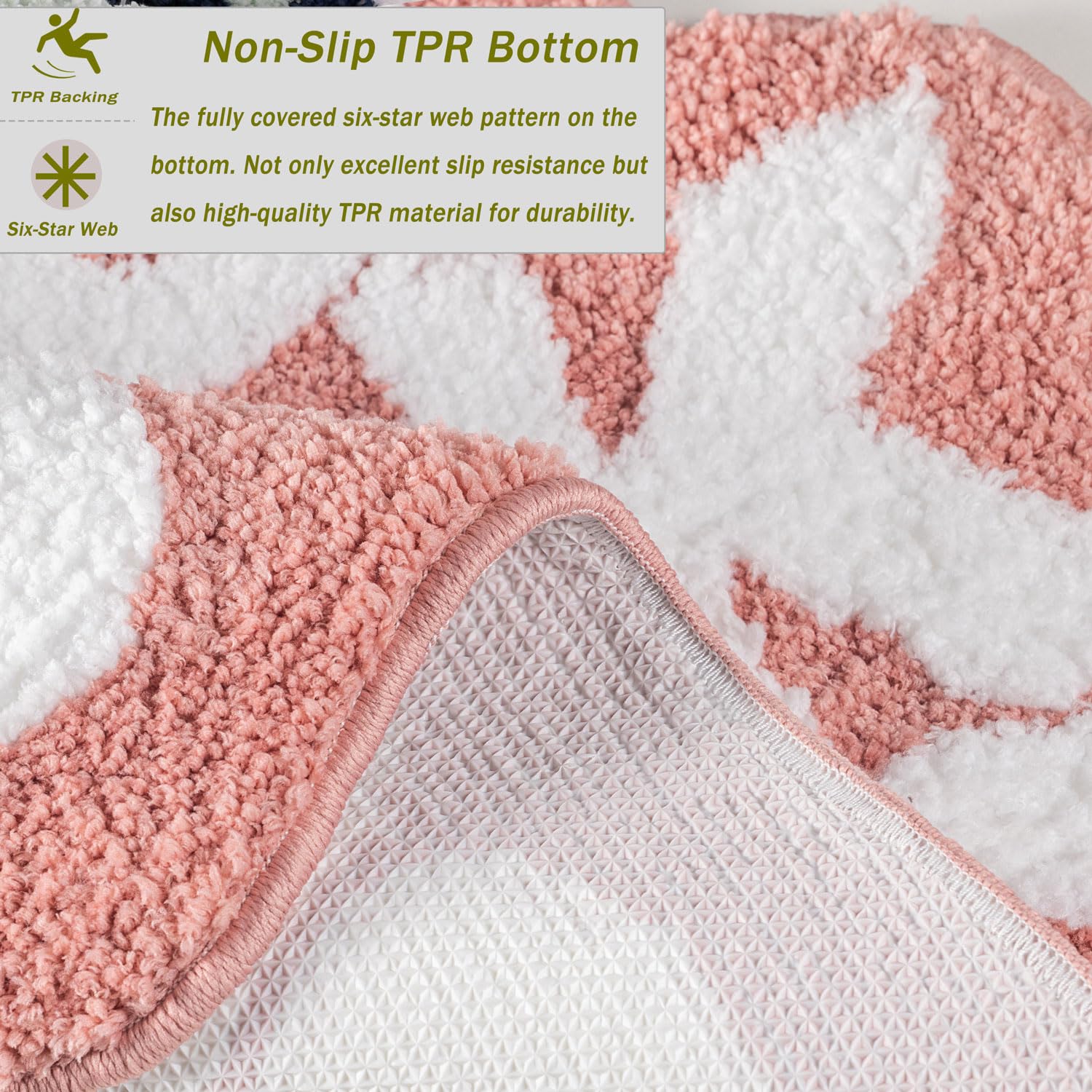 Urtlmaji You Look Good Bath Mat Pink Bathroom Rugs Funny Cute Bath Rugs Non Slip Microfiber Plush Preppy Small Cool Shower Rug W