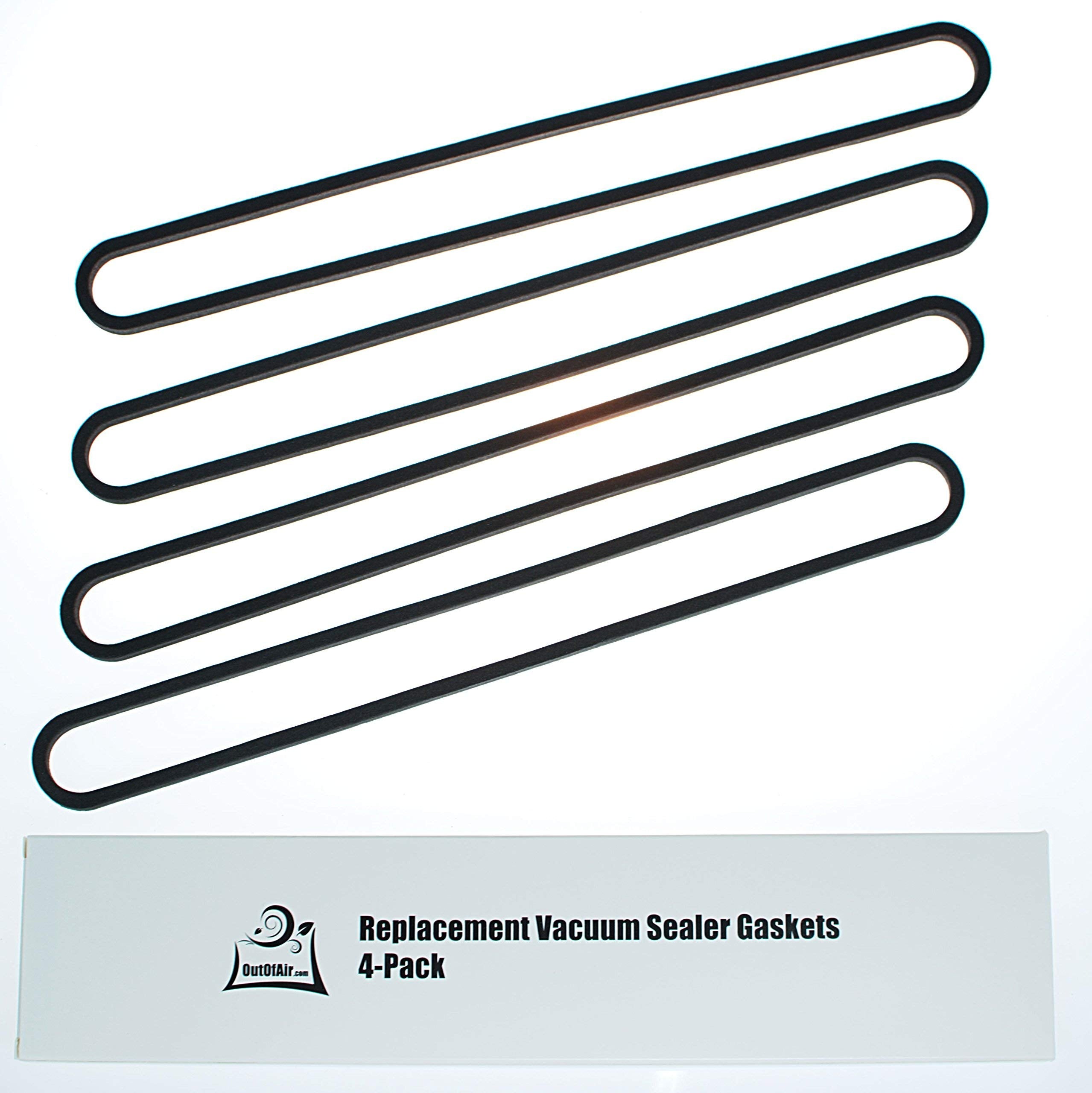 Upper And Lower Gasket Replacements For Foodsaver (4 Foam Gaskets) - Fits V2200, V2400, V2800, V3000, V3200 Series Vacuum Sealer