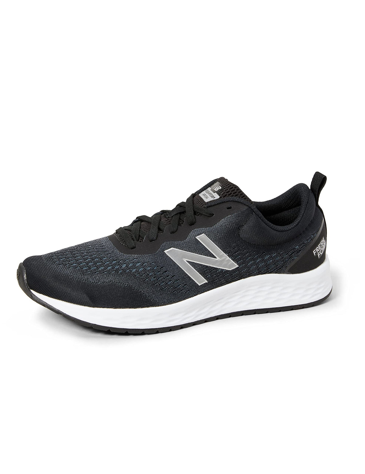 New Balance Mens Fresh Foam Arishi V3 Running Shoe, Blackorcasilver Metallic, 10