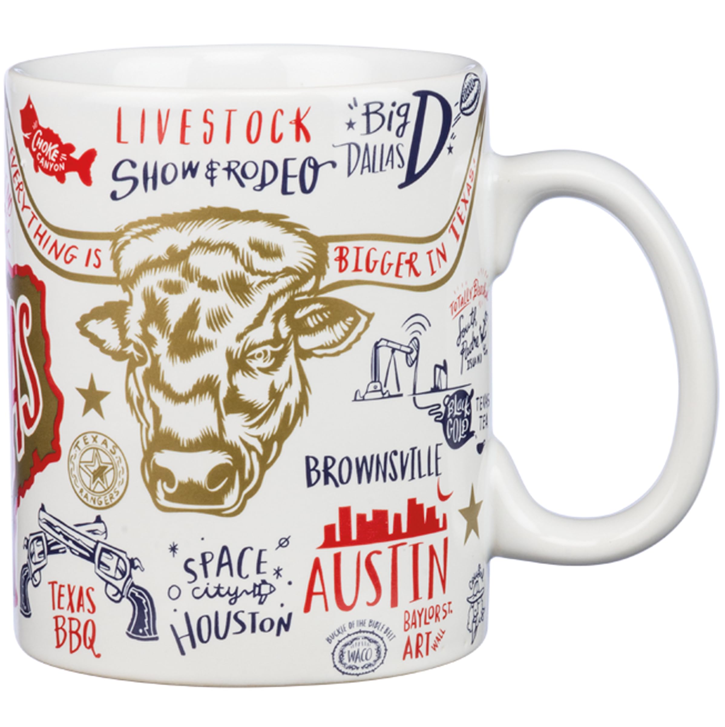 Primitives by Kathy 33554 Lol Made You Smile Coffee Mug, 20Ounce, Texas