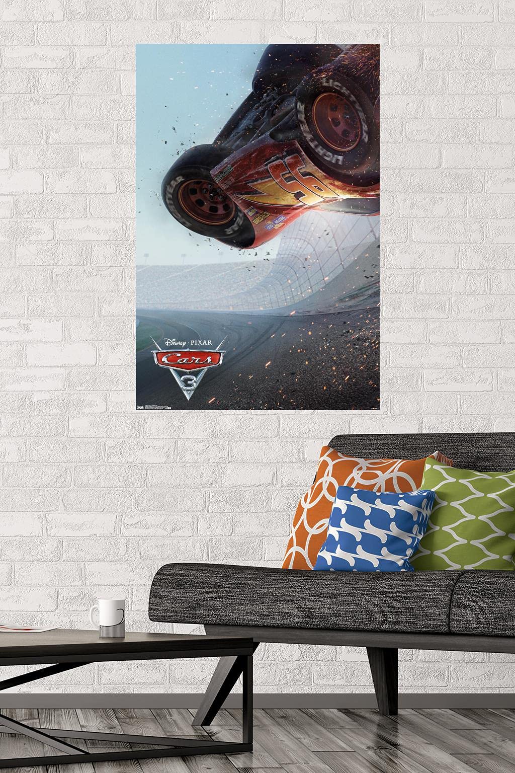 Trends International Disney Pixar Cars 3 - One Sheet Wall Poster, 22.375'' X 34'', Unframed Version