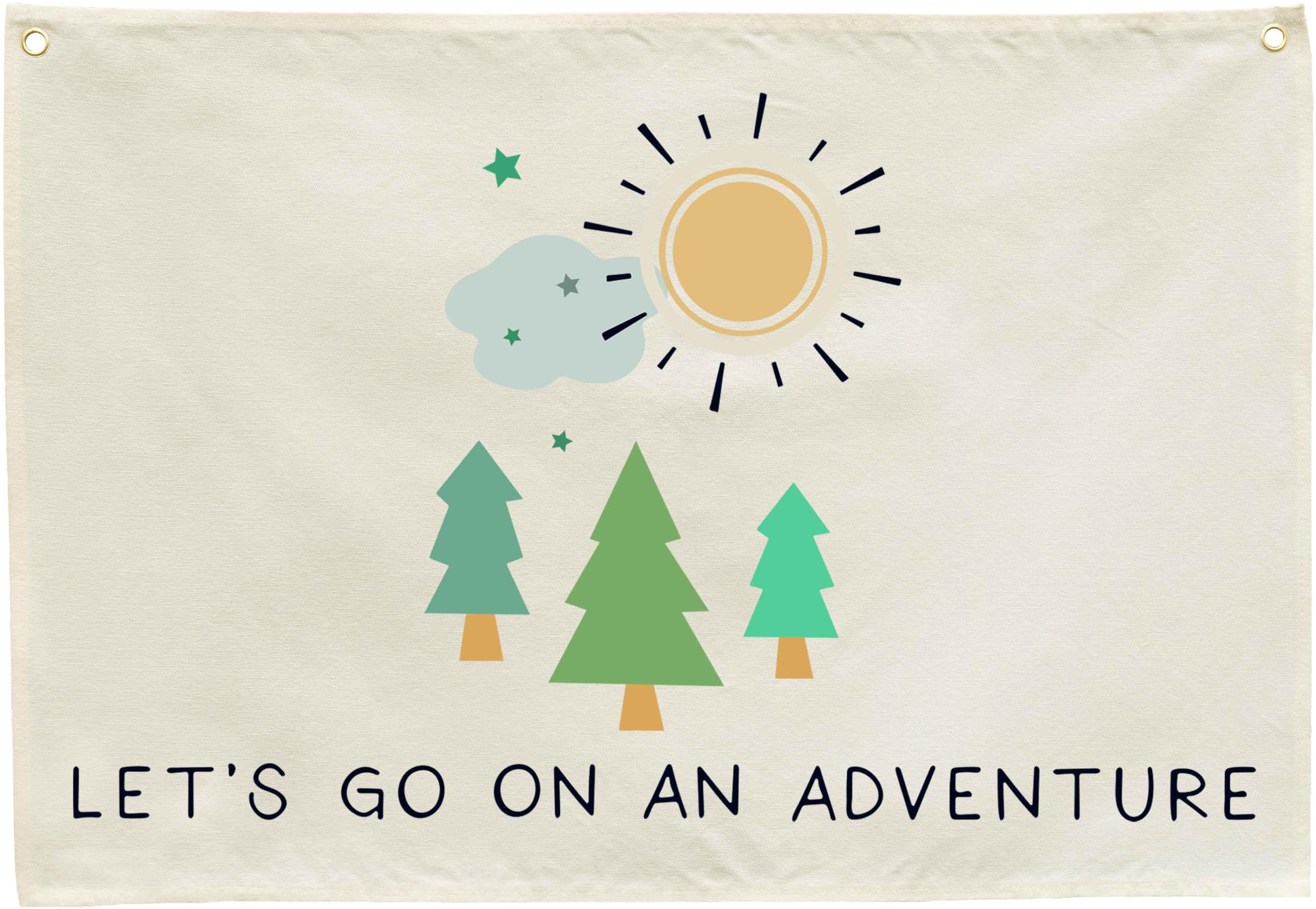 Nursery Canvas Rectangular Banner Flag Poster Wall Decor-Hanging Wall Decoration for Nursery Bedroom Playroom,Birthday Christmas