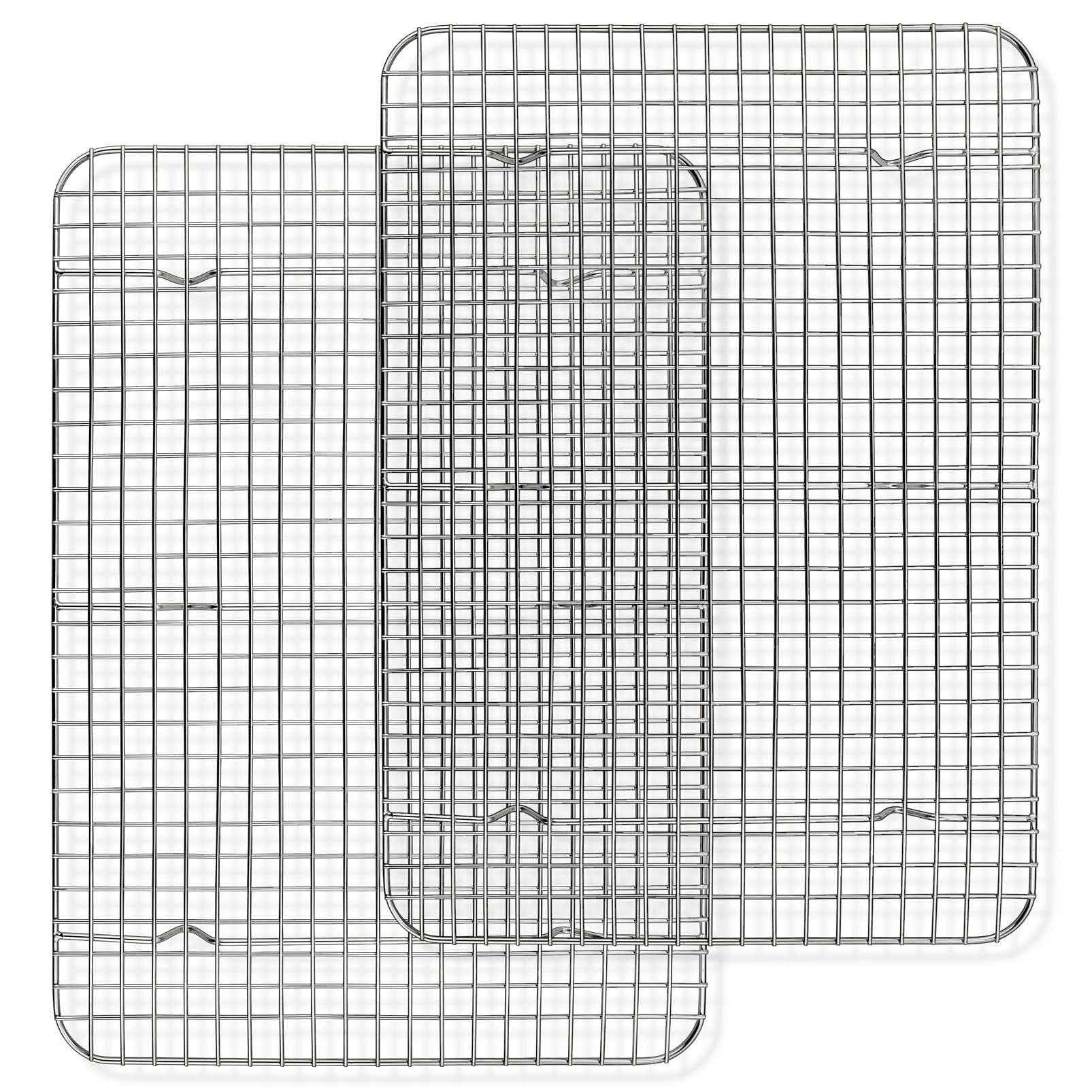 P&P Chef Baking Racks For Cooking, 2-Pack 16.6 Inch Cooling Rack, Stainless Steel Grid Rack Cooling Rack For Even Cook, Oven & D