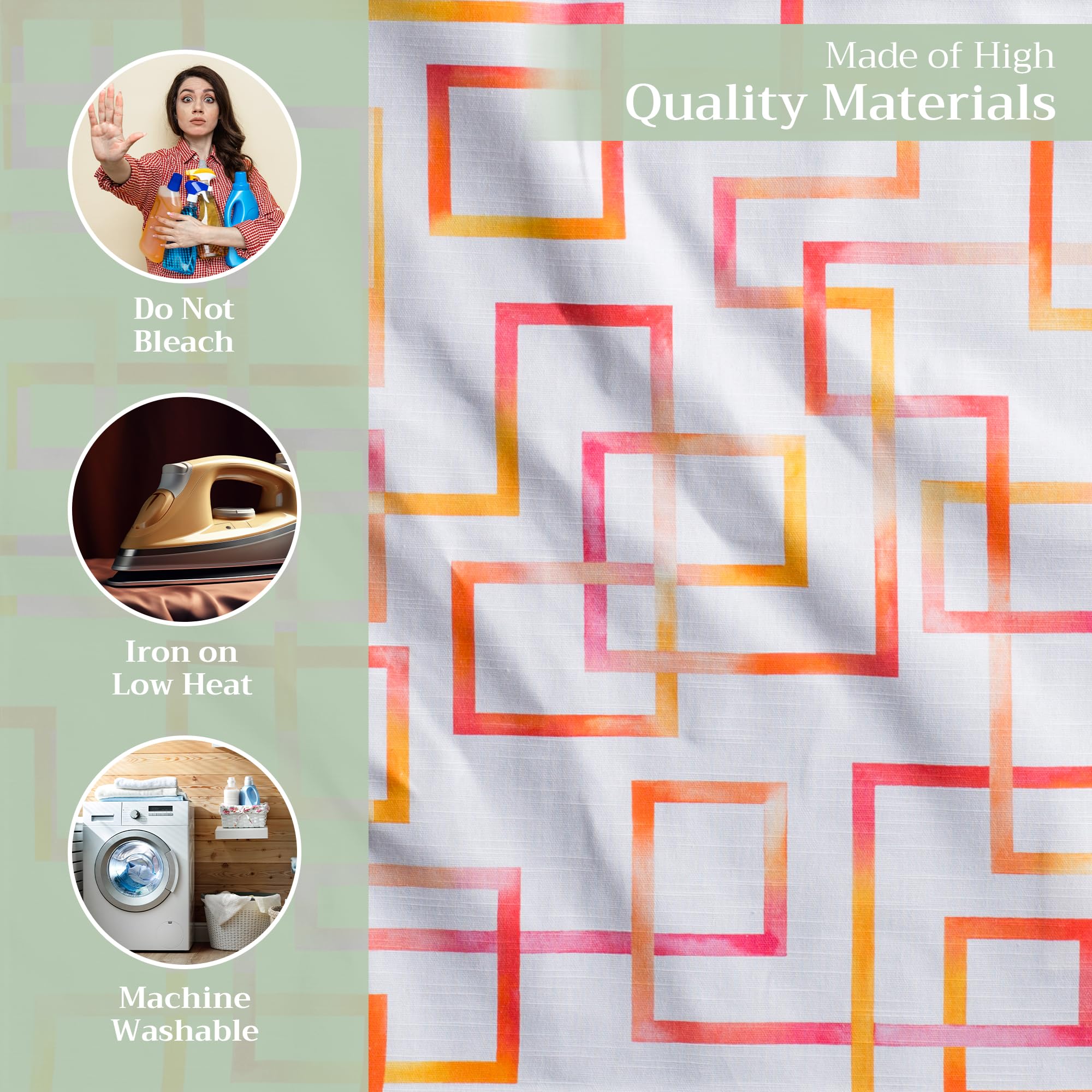Maison d' Hermine Napkin 100% Cotton 20''x20'' Set of 4 Decorative Washable Table Cloth Napkins for Gifts  Dining  Holidays  Buffet Parties & Wedding Use  Summer Maze - Spring/Summer